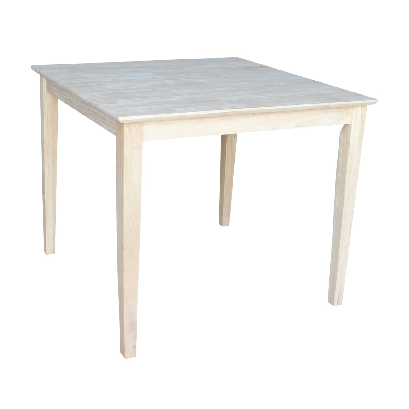 International Concepts K-3636-30S Unfinished Traditional Dining Table, Wood with Unfinished Wood 36-in L x 30-in H