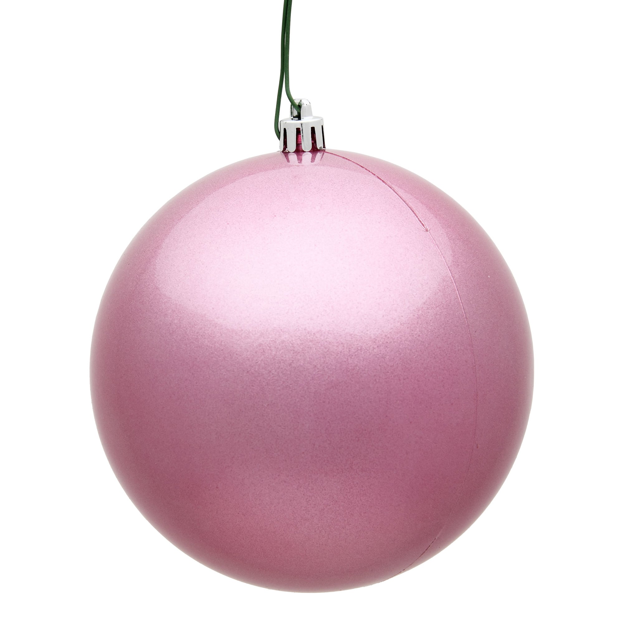 Vickerman - 4 -Pack Pink Ball Standard Indoor/Outdoor Shatterproof Ornament set
