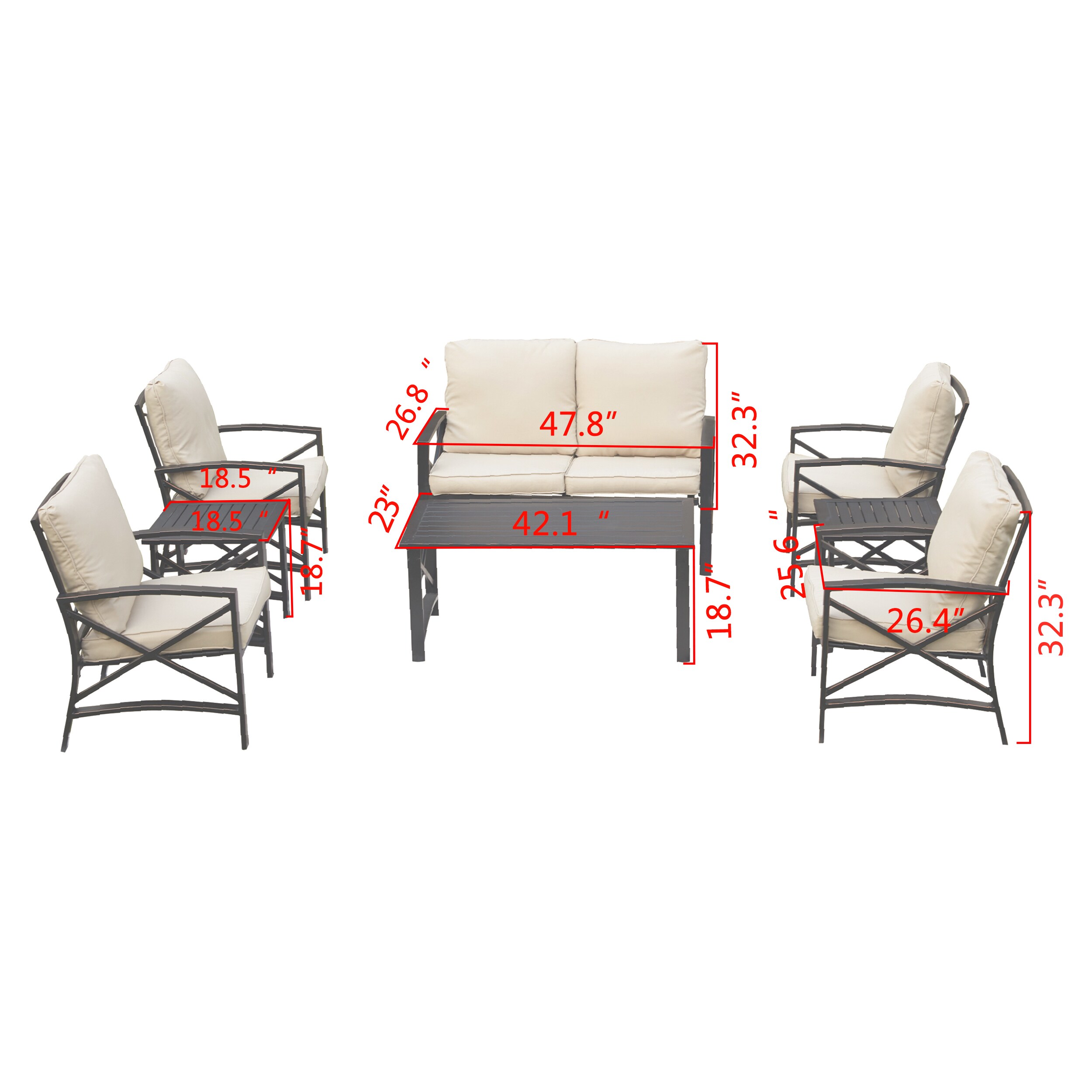 Top Home Space TP000-030-030-19-K Patio-Conversation-Sets - View #7