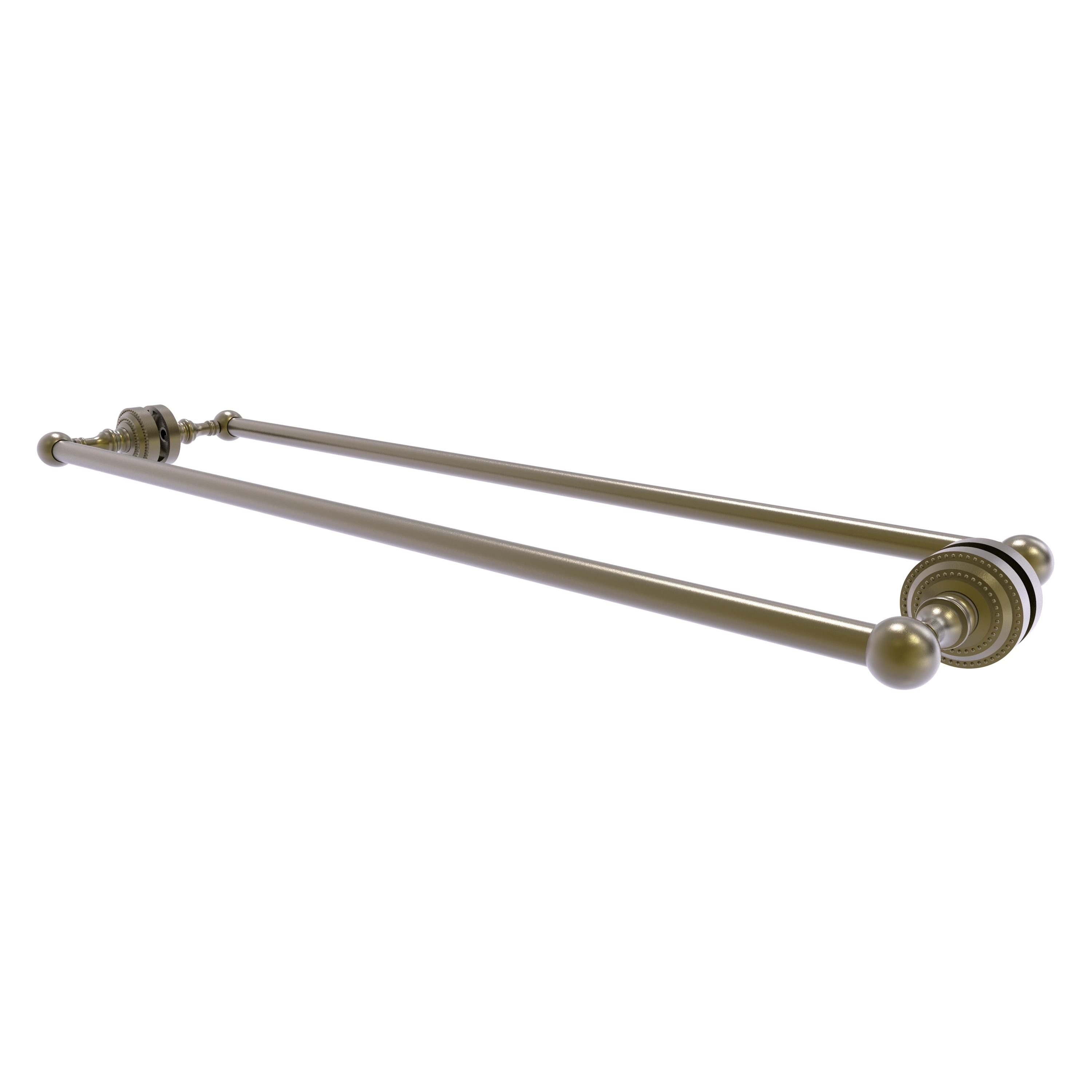 Allied Brass DT-41-BB-30-ABR Dottingham 30-in double Antique Brass Wall mount Double Towel Bar