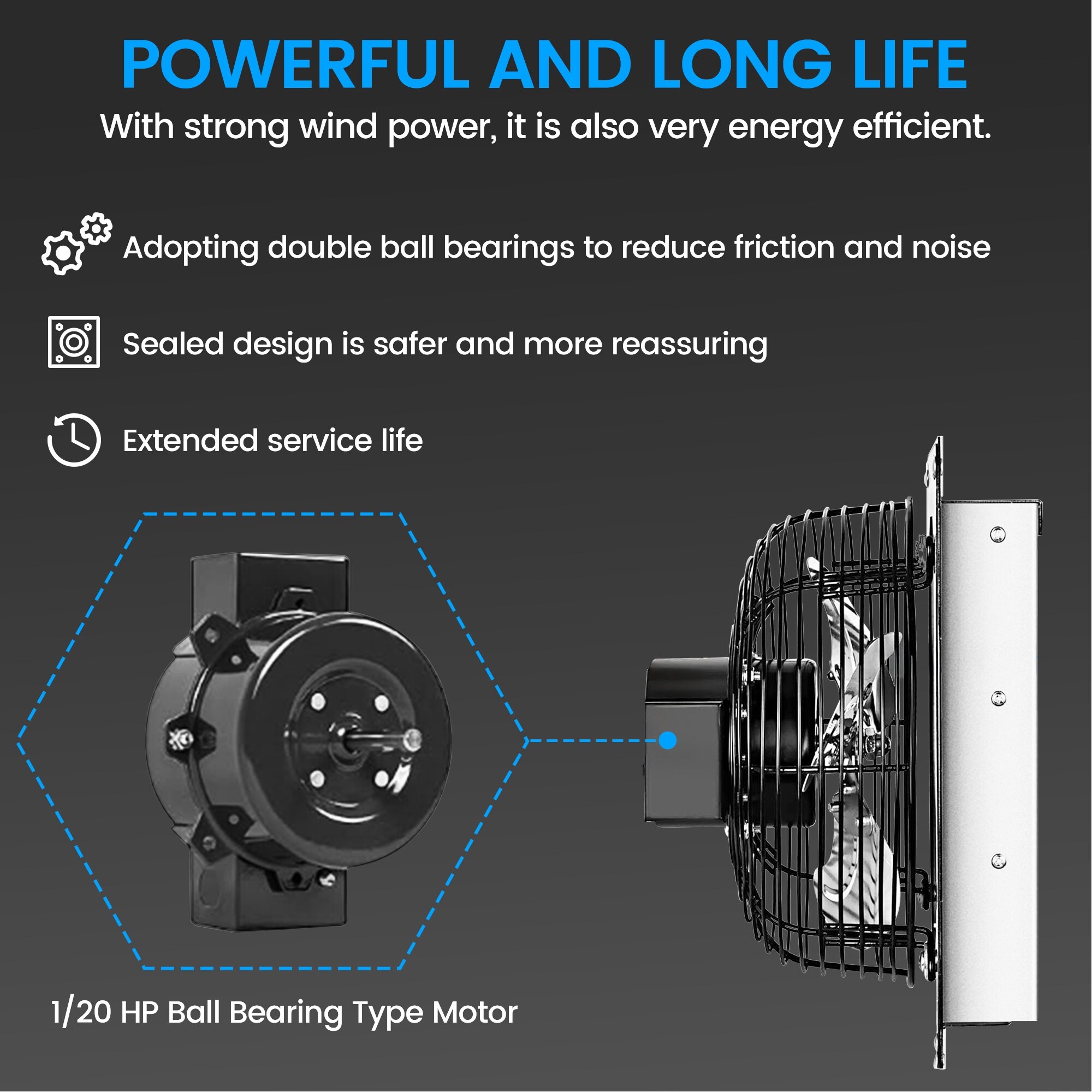 Elexnux GTN-FAN014 Wall-Mounted-Fans - View #4