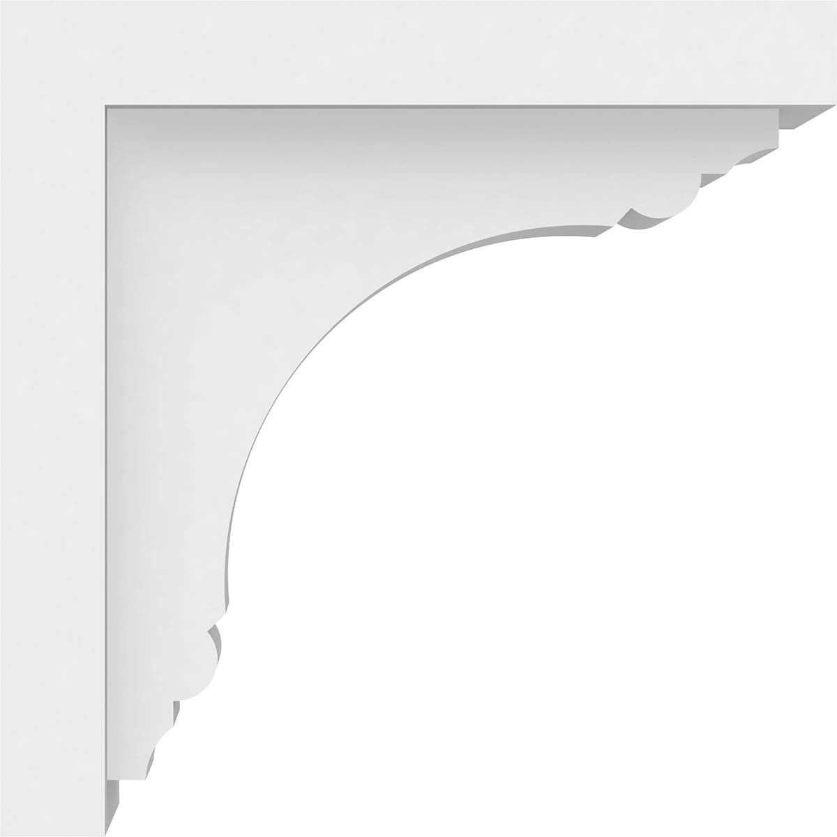Ekena Millwork BKTP04X08X08WAR Exterior-Brackets-Braces - View #3