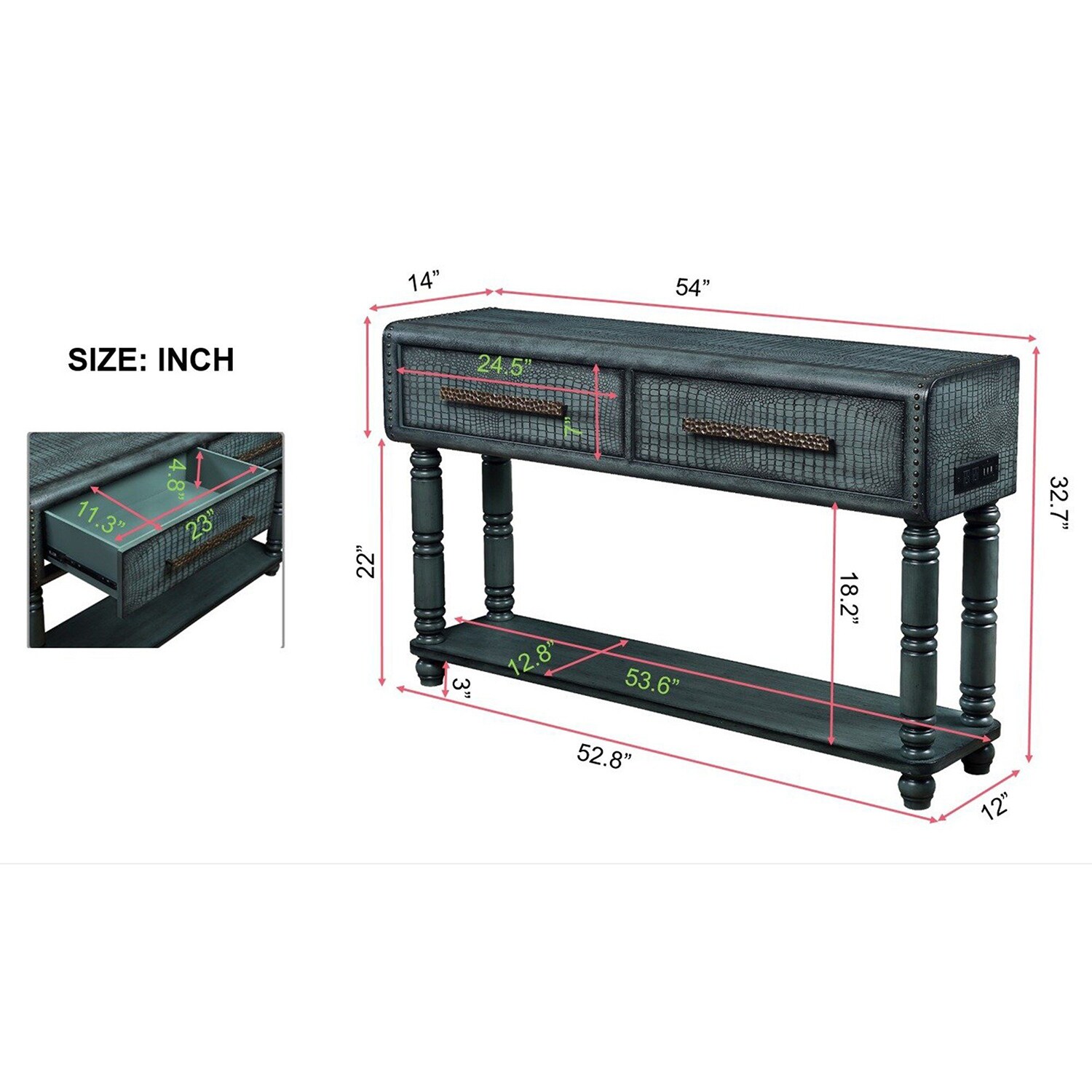 SINOFURN SYA020138WT Console-Sofa-Tables - View #13