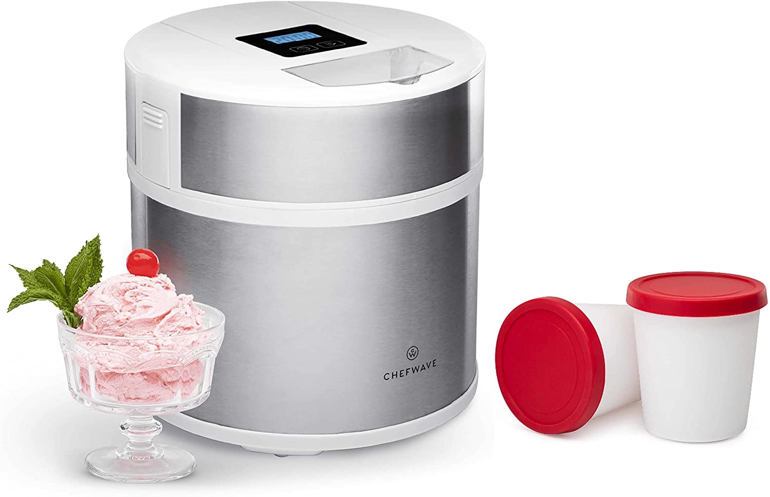Chefwave 2-Quart Electric Ice Cream Maker in the Ice Cream Makers  department at