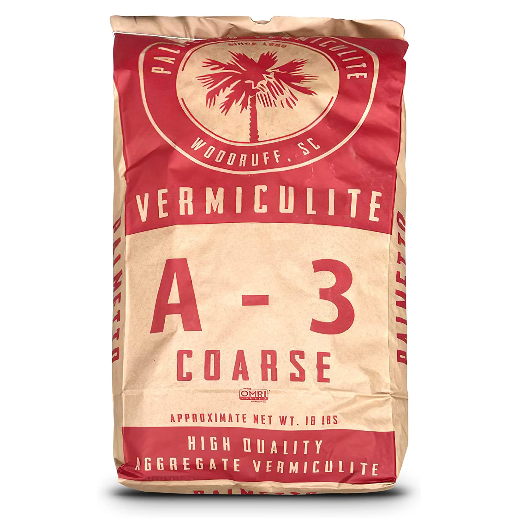 Palmetto Vermiculite 317472 Palmetto 4 Cubic Foot Organic Grade 3 Coarse Vermiculite Planting Soil Additive