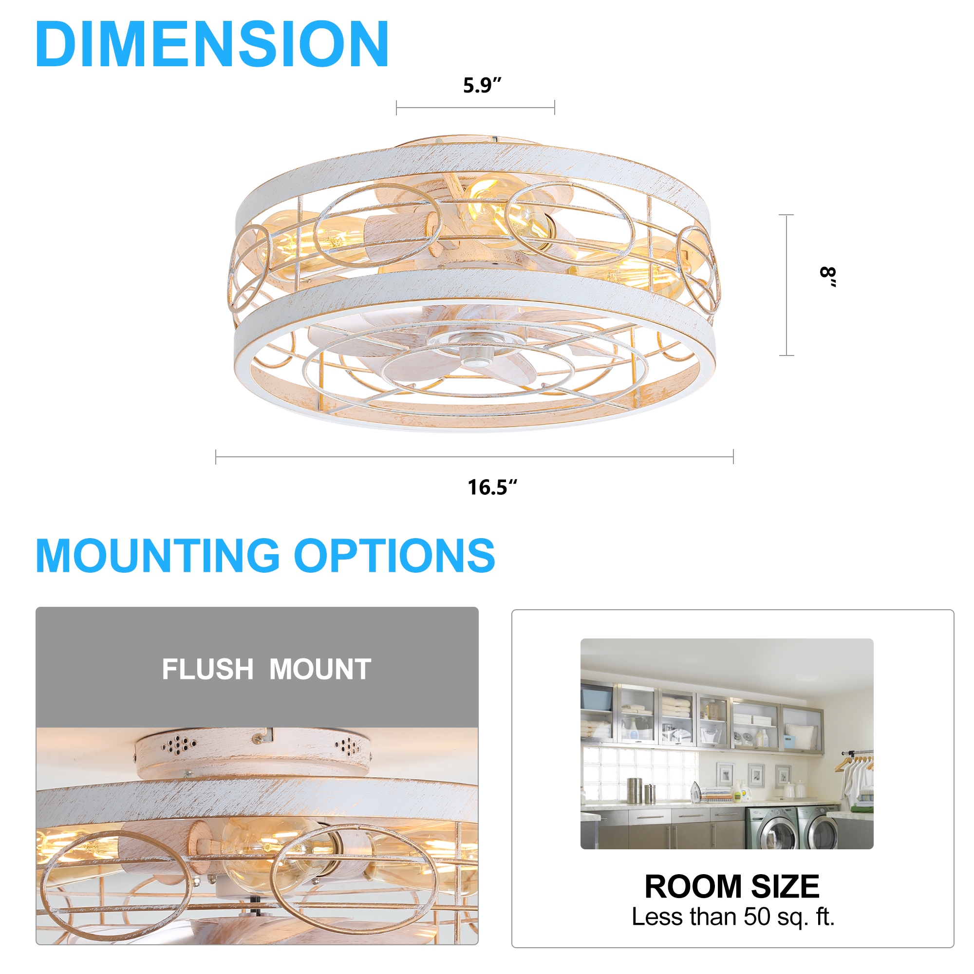 Breezary 35017-WG Ceiling-Fans - View #9