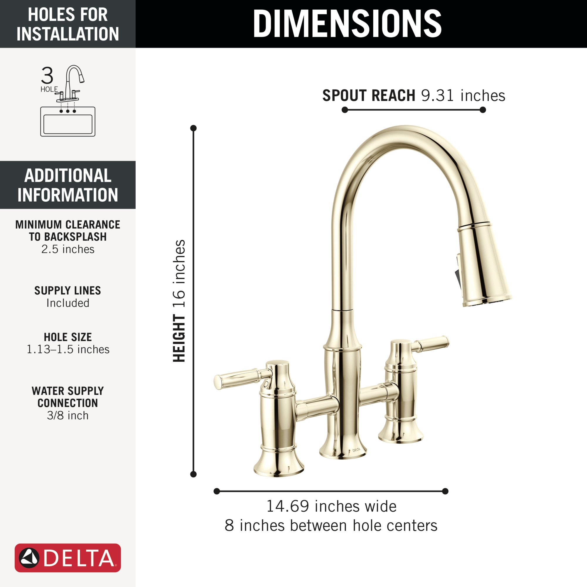 Delta 2384L-PN-PR-DST Kitchen-Faucets - View #6