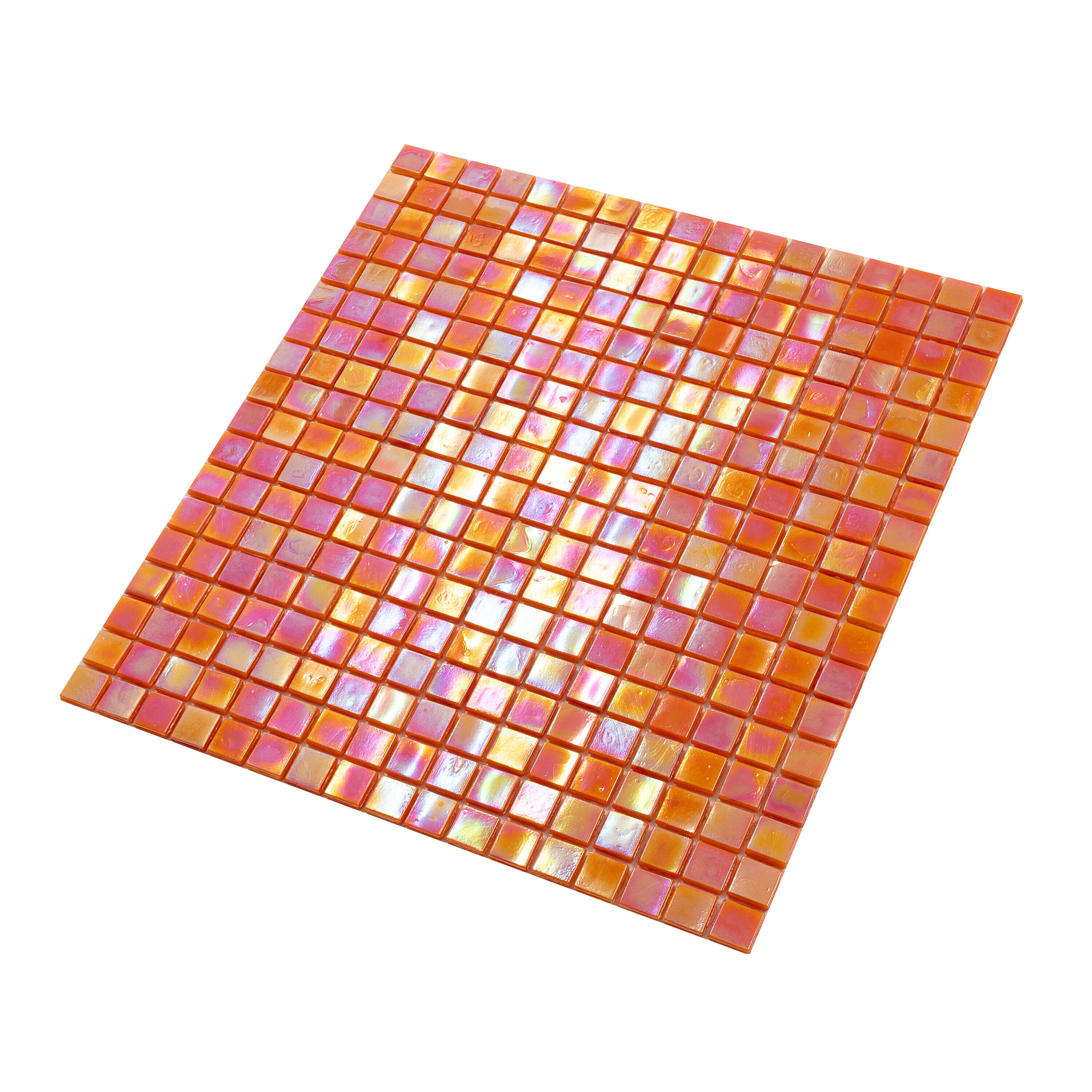 Apollo Tile Skosh Fire Orange 11-1/2-in x 11-1/2-in Glossy Glass Uniform Squares Floor and Wall Tile (18.69-sq. ft/ Carton)
