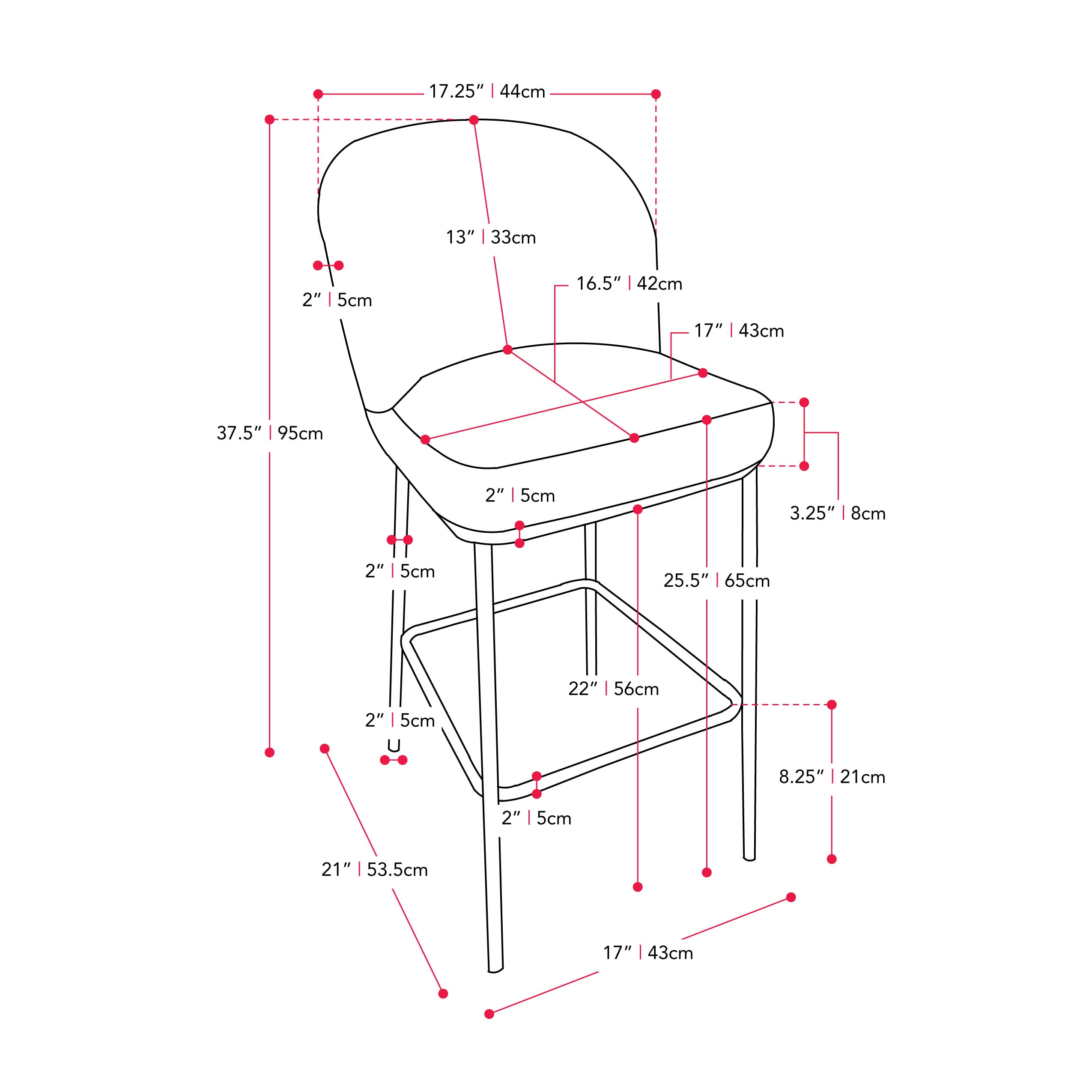CorLiving DDW-672-B stools - View #9