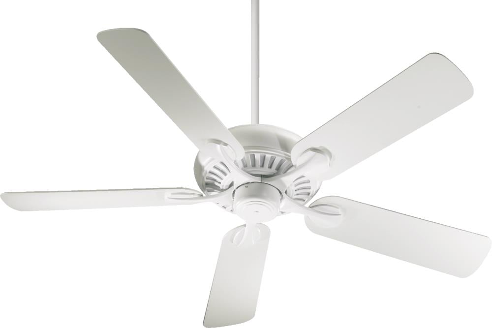 Quorum International 91525-8 Pinnacle 52-in Studio White Indoor Ceiling Fan (5-Blade)