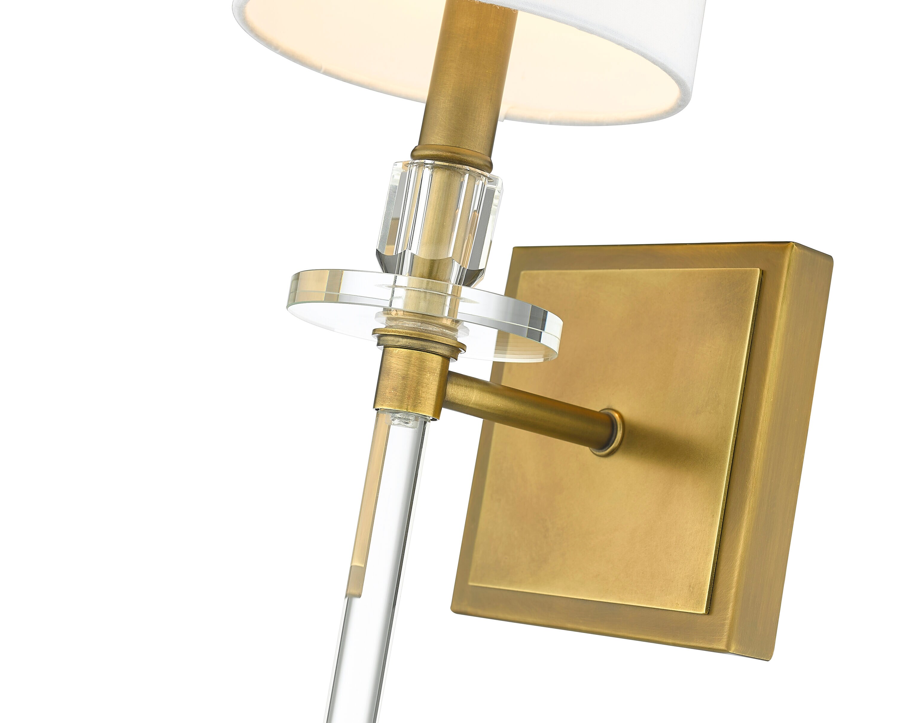 Z-Lite Sophia 5.5-in W 1-Light Rubbed Brass Modern