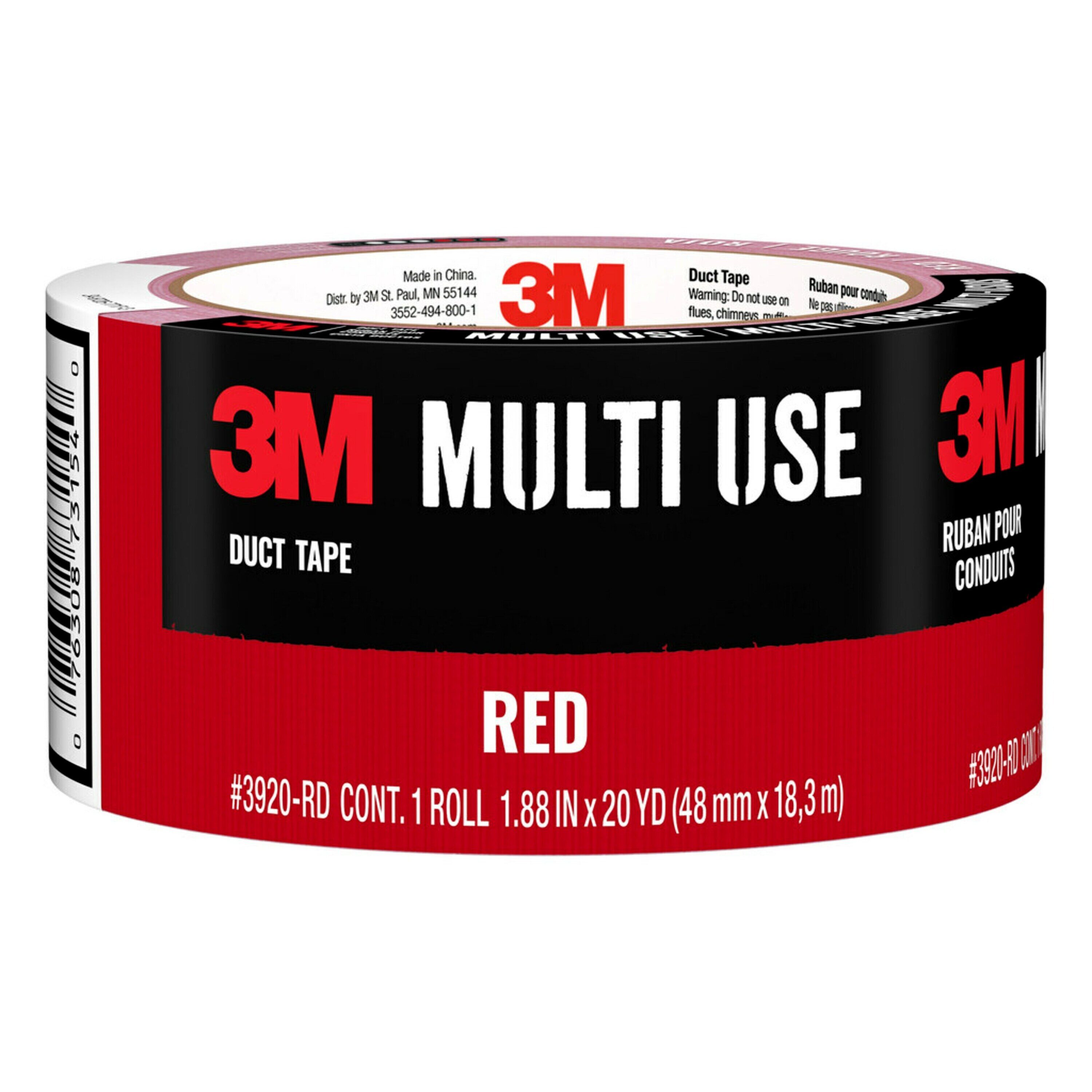 3M Red Rubberized Duct Tape 1.88-in x 20 Yard(S) in the Duct Tape  department at