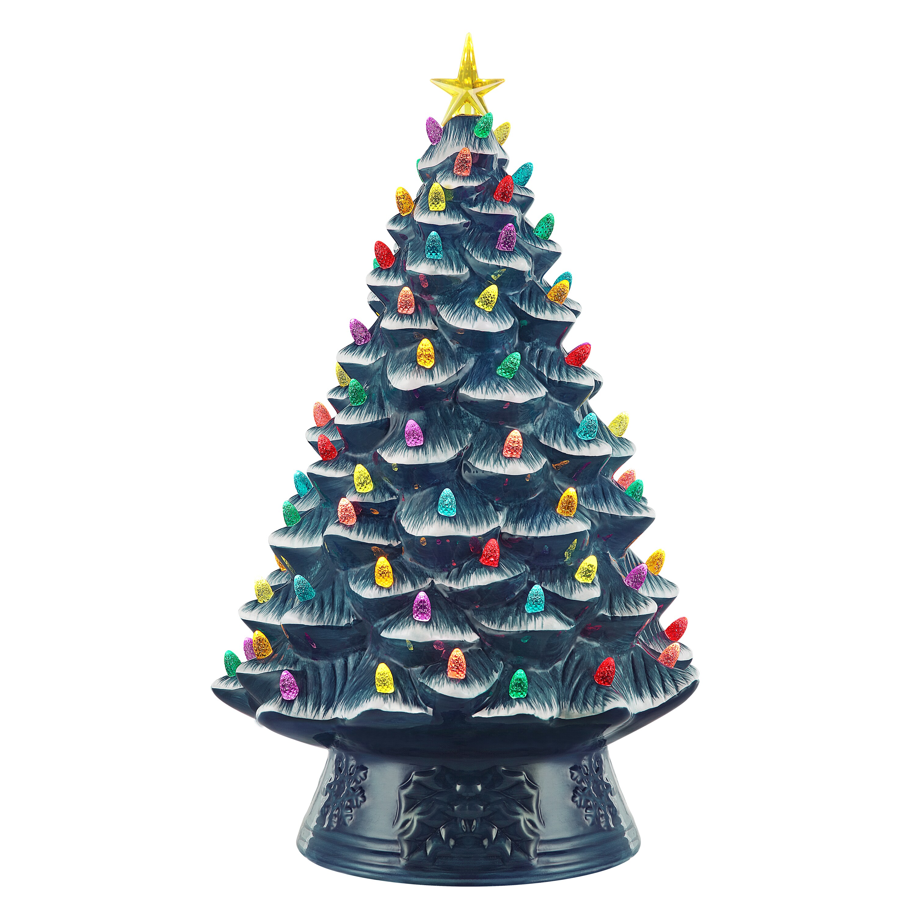 mr christmas ceramic tree blue