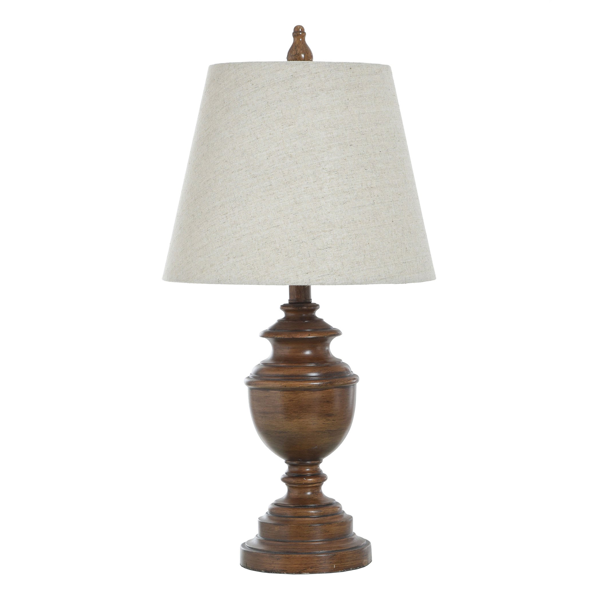 StyleCraft Home Collection L26017JDS Marion 24-in French Oak On/Off switch Table Lamp with Fabric Shade