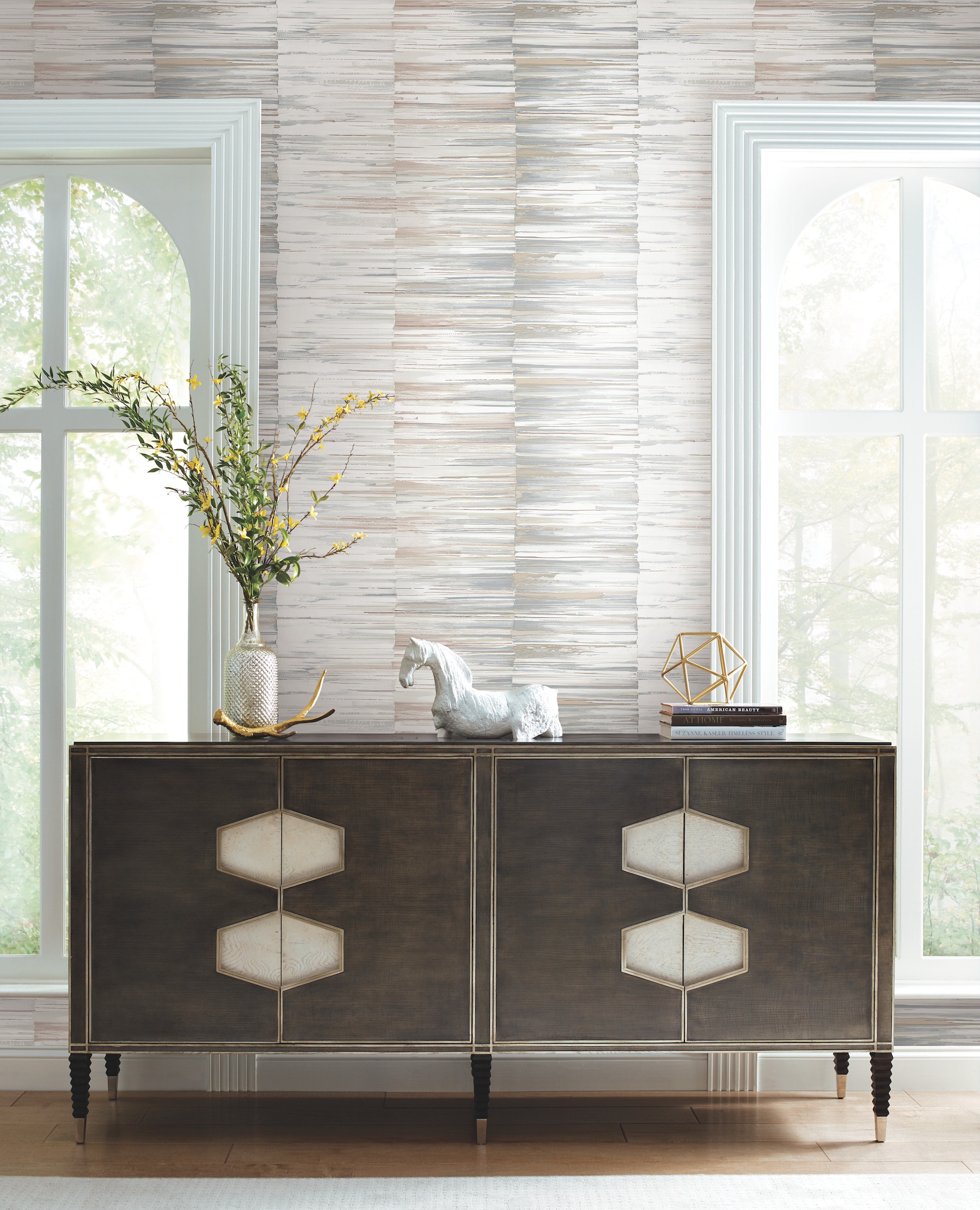 York Wallcoverings OS4231 Modern Nature 2nd Edition 60.8-Sq. Feet Rust Non-woven Abstract Unpasted Wallpaper