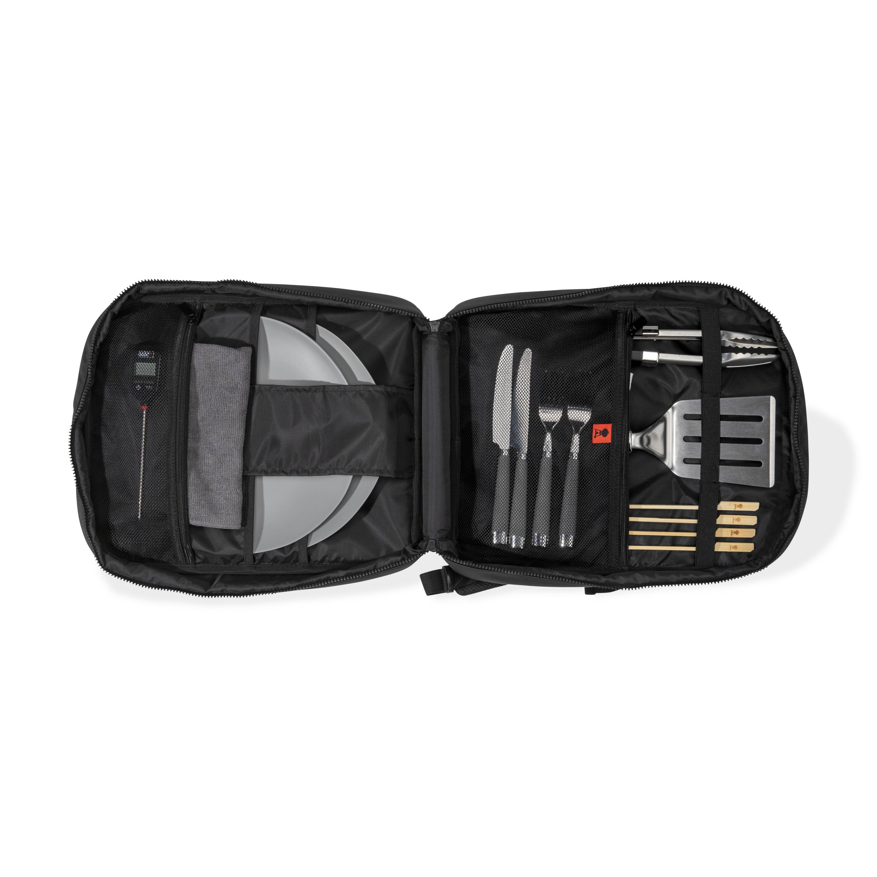 Weber 3400125 15 " x 12" x 3" Black Backpack
