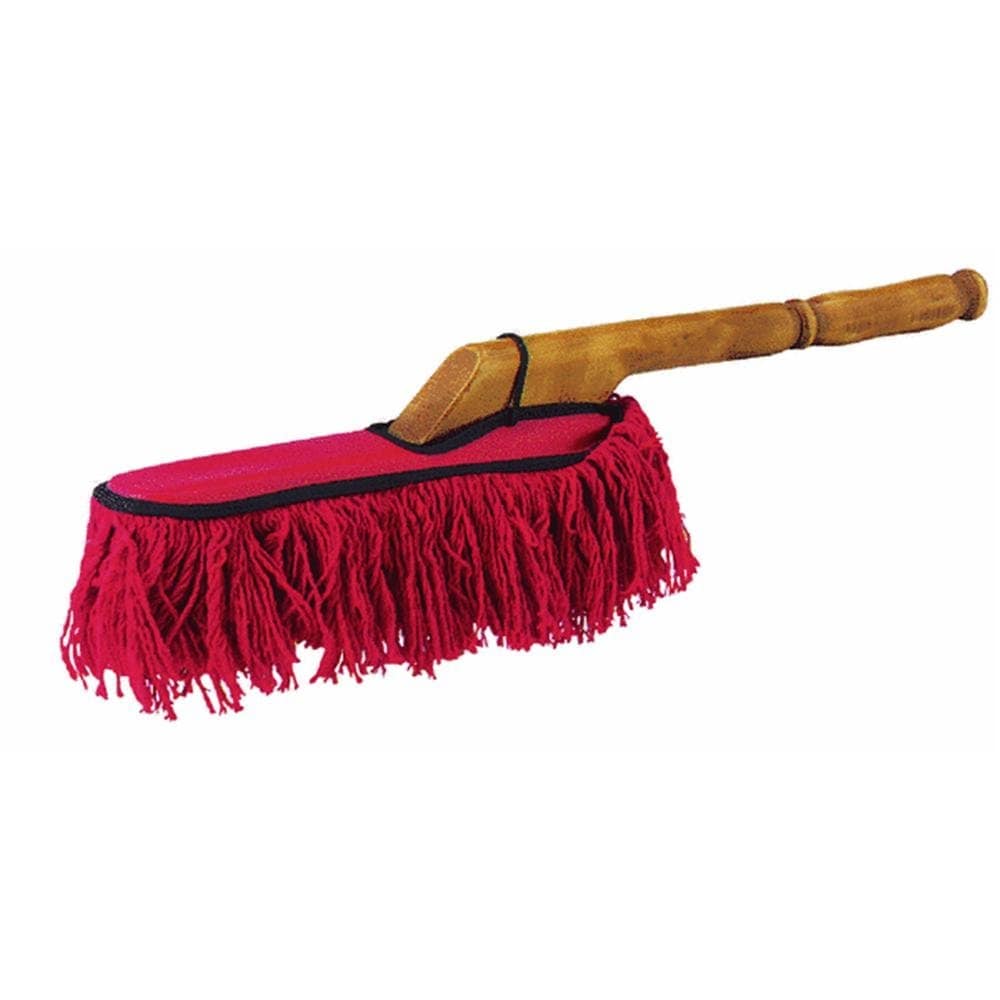 Carrand  Microfiber Auto Duster Full-Size Red with Plastic Handle and Storage Pouch