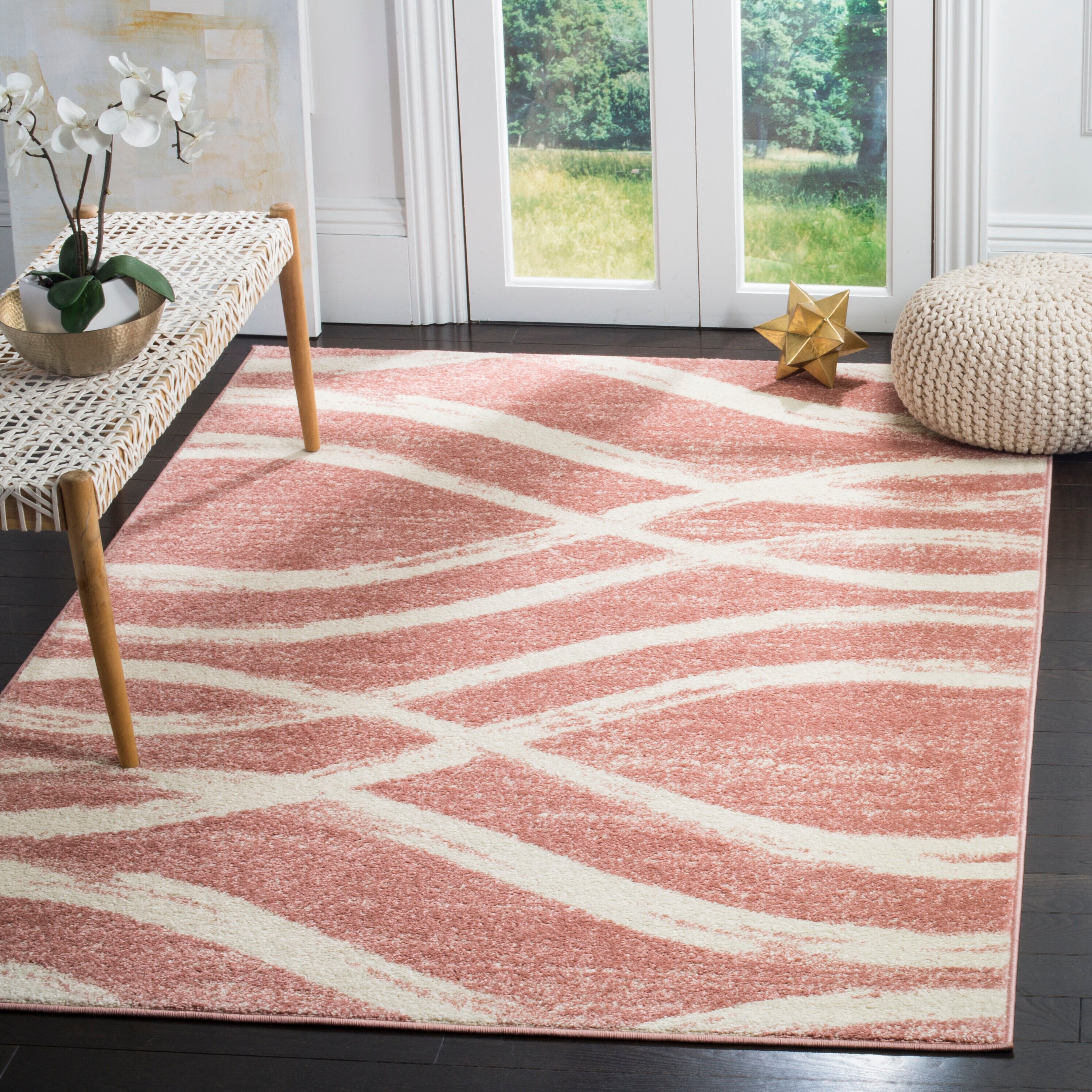 Safavieh Toronto Shag Bhg Pink Area Rug