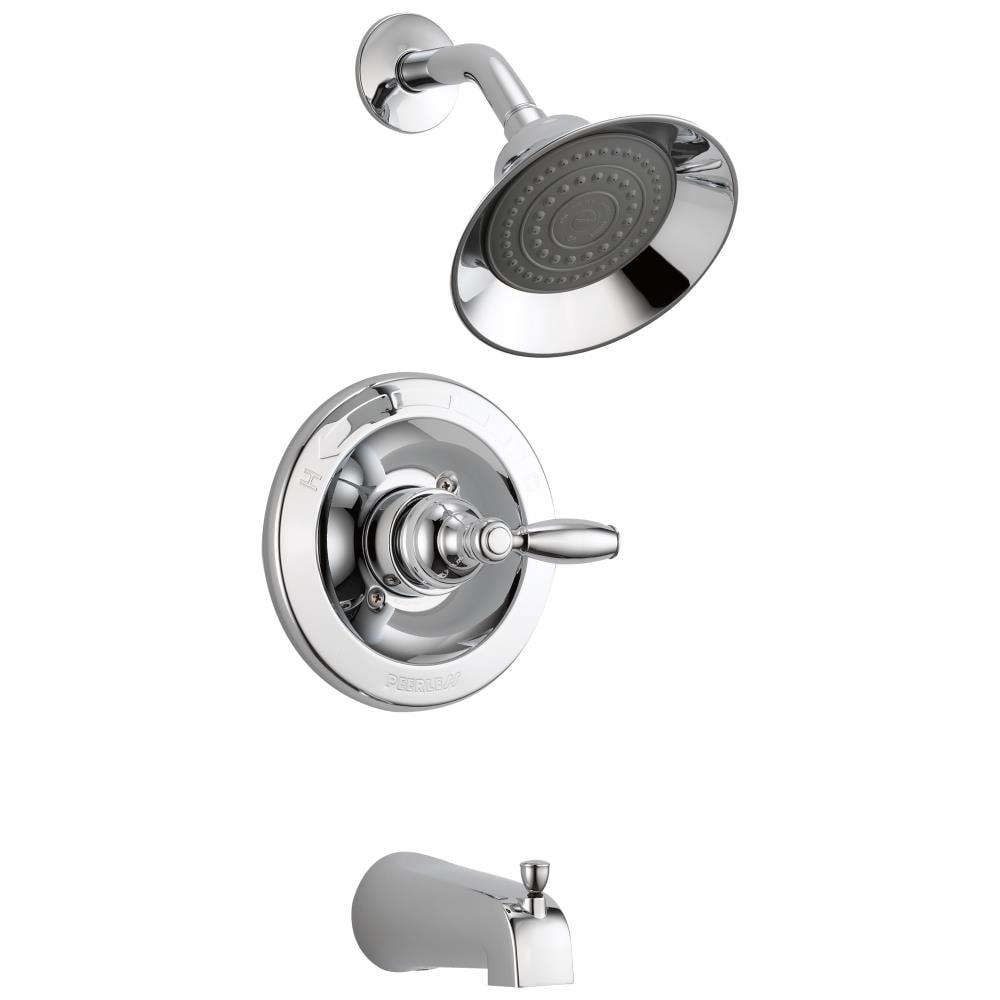 Peerless Apex Chrome 1-handle Single Function Round Bathtub and Shower ...