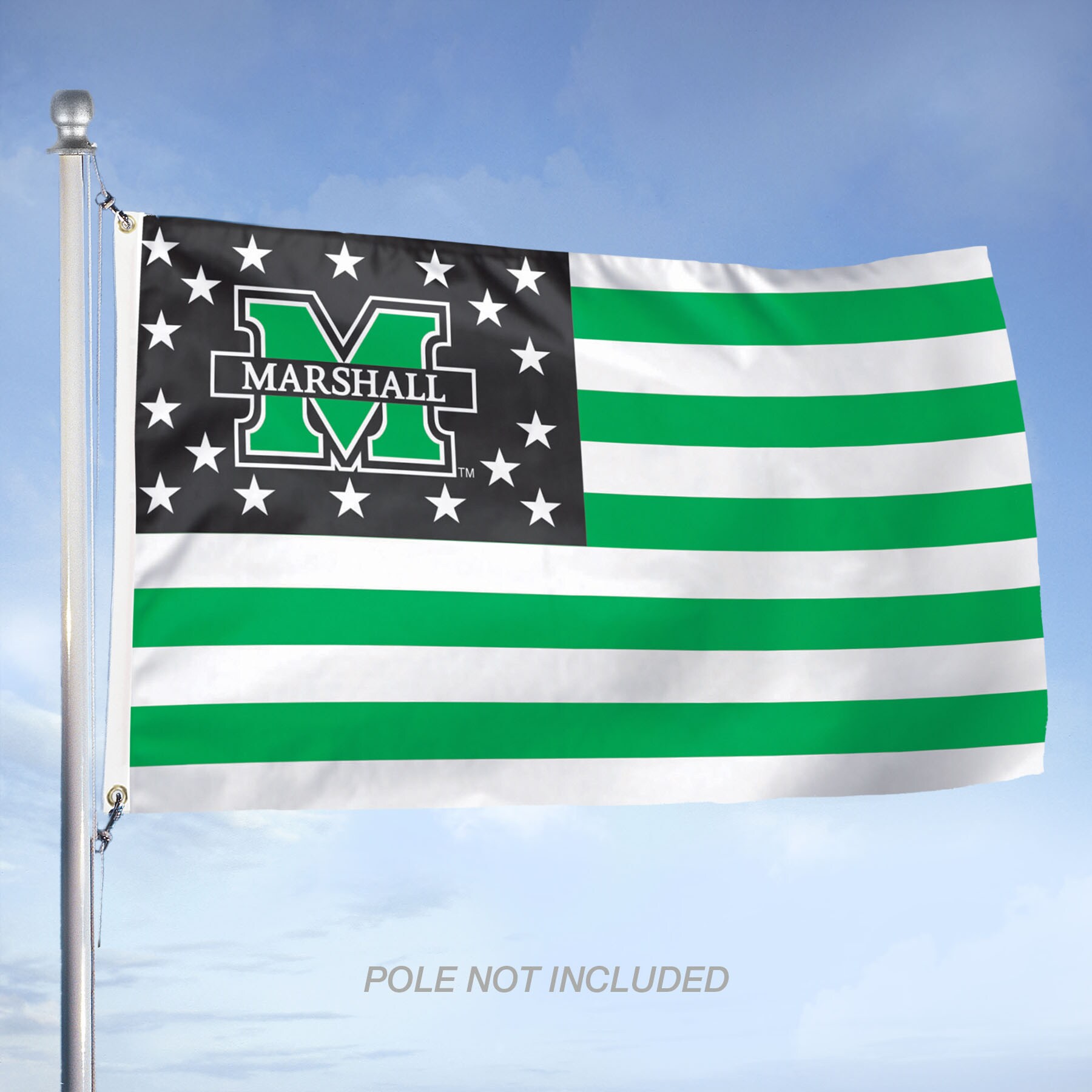 WinCraft Sports 5-ft W x 3-ft H Marshall Thundering Herd Flag in the ...