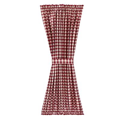 Red Curtains Ds At Com, Red Checked Curtains 90×90