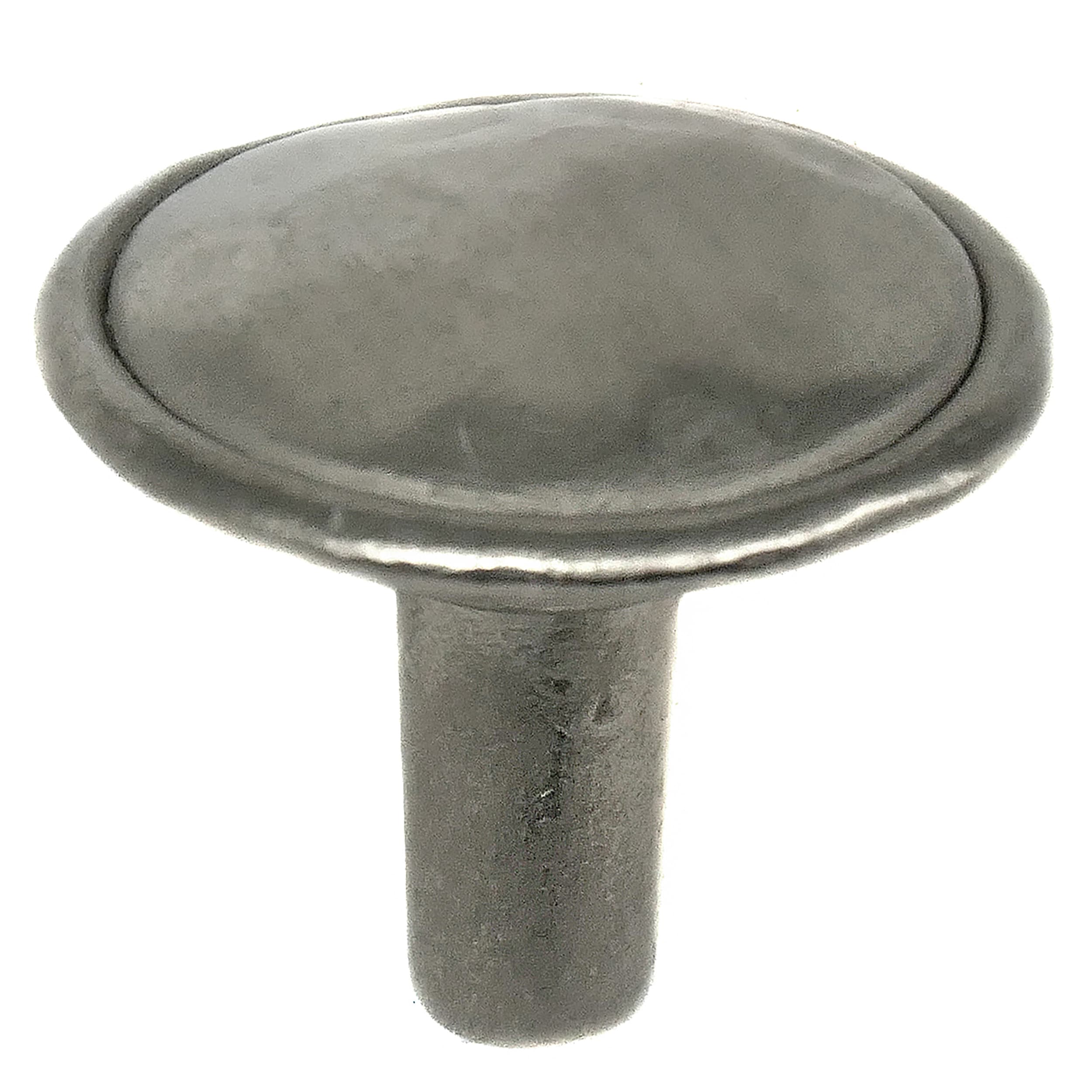 Laurey 37428 Merlot 1-3/8-in Satin Nickel Round Cabinet Knob