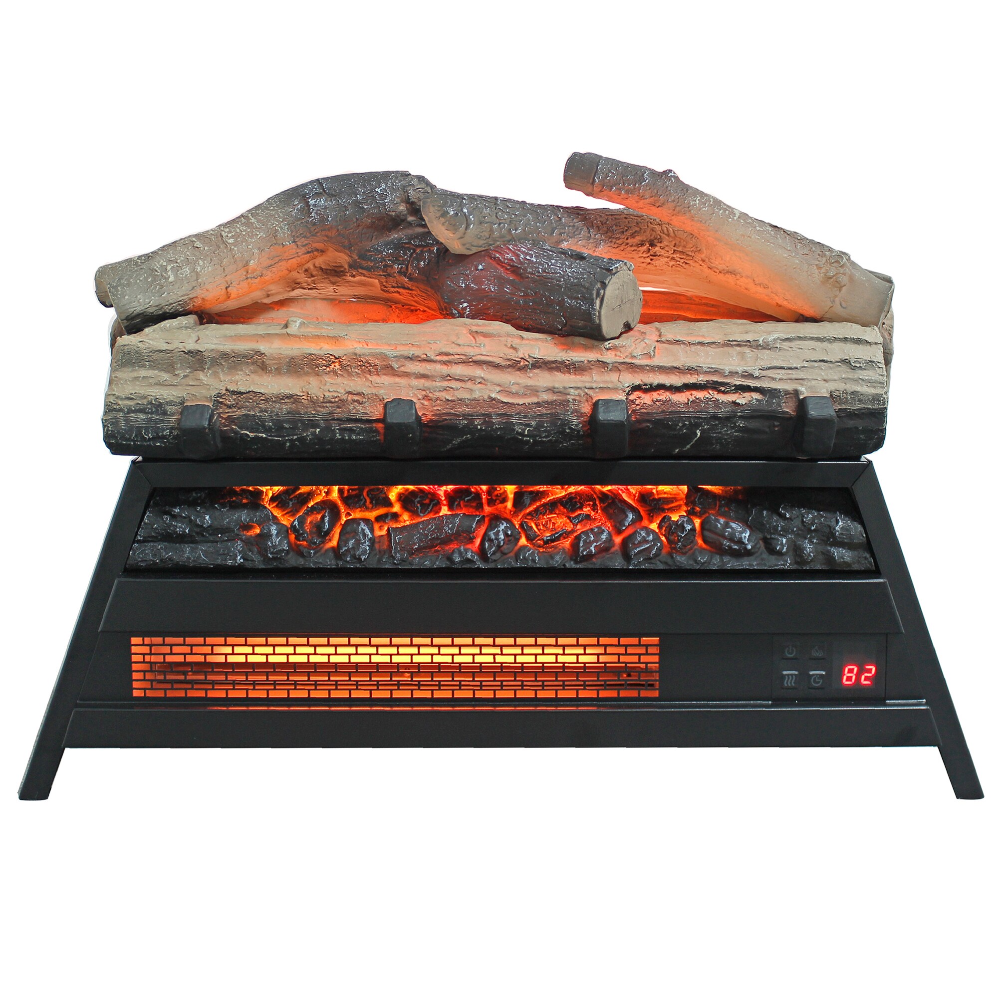 SINOFURN SYC070007BK 21.5-Inches W Black Free standing Infrared quartz Corner or flat wall Electric Fireplace with Remote Control Included
