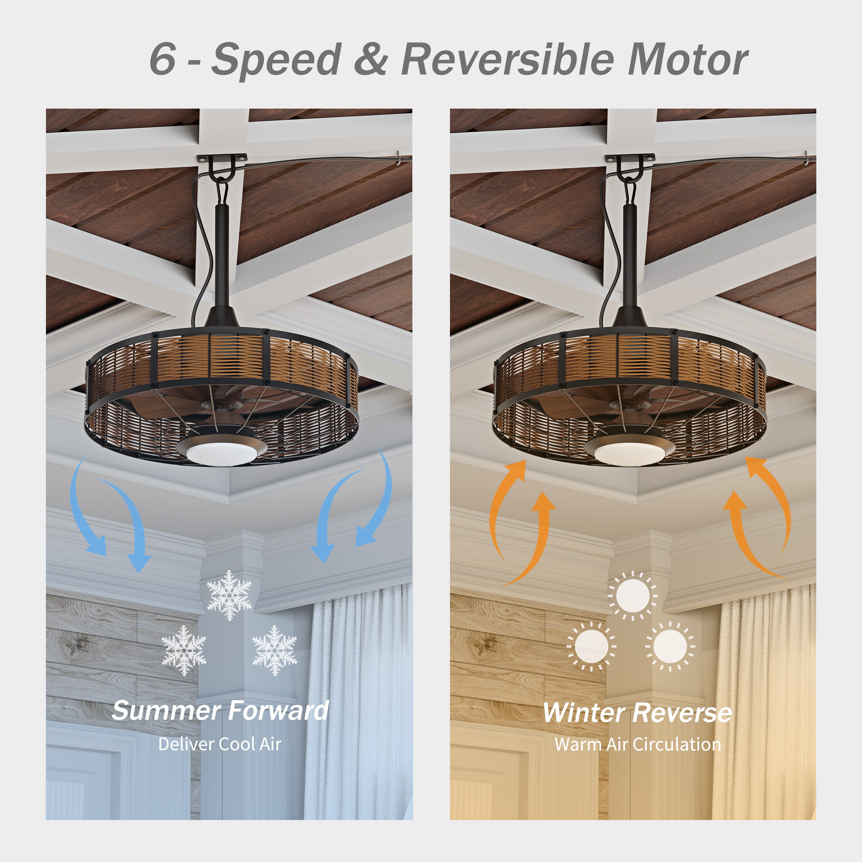 Lumiquesce LS-F3020-BROWN Ceiling-Fans - View #3