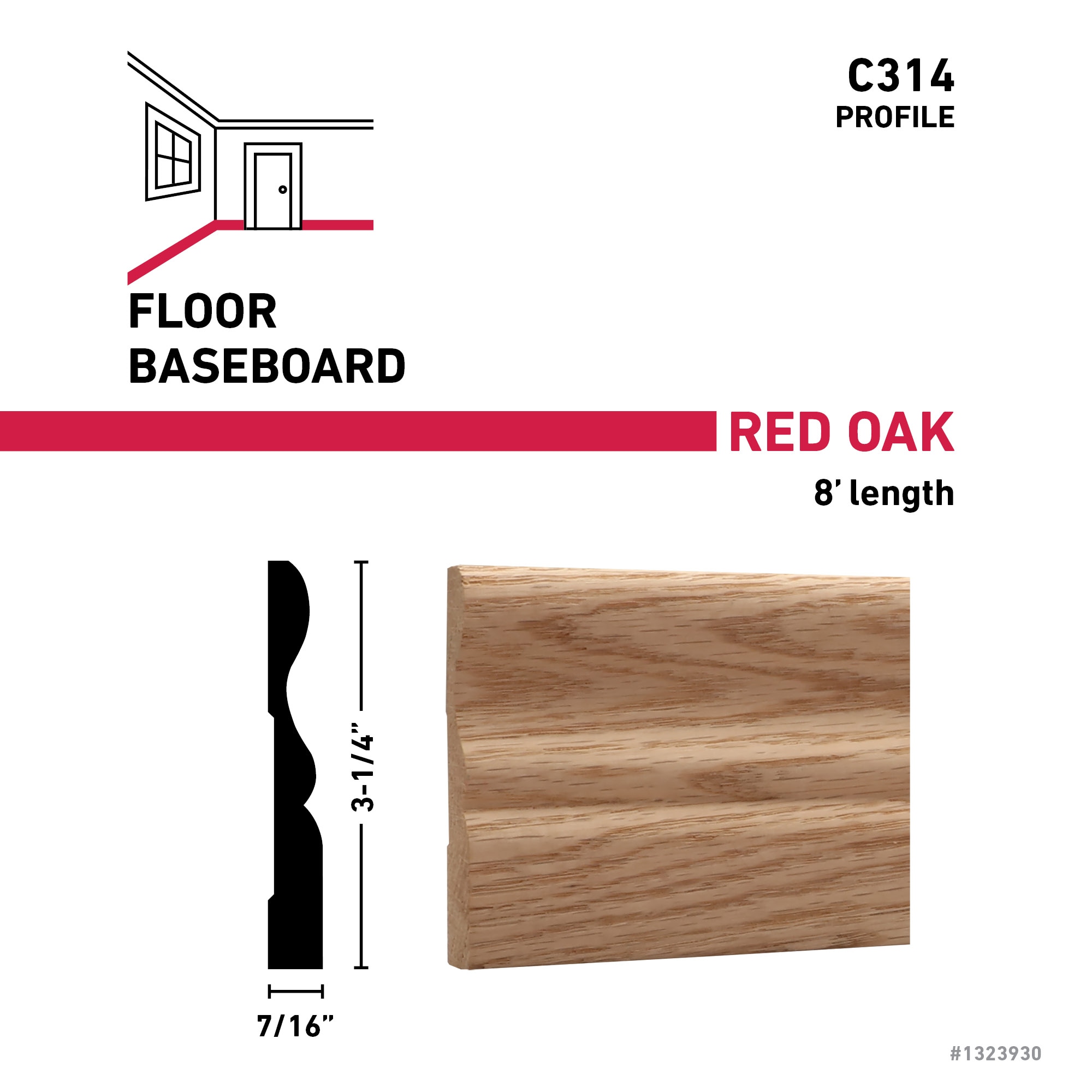 RELIABILT C3148OAKSL Baseboard-Moulding - View #3
