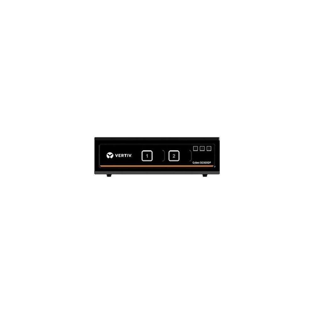  ISTR189175 Avocent SC920DP-001 Cybex 2 Port 2 Head Secure KVM DP Input Out TAA Compliant