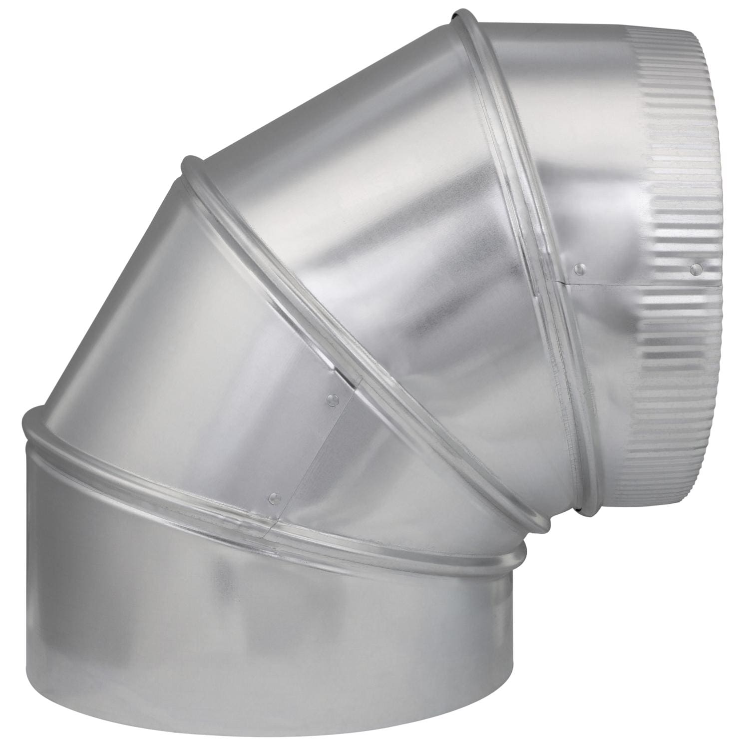 IMPERIAL  10 in. D X 10 in. D Adjustable 90 deg Galvanized Steel Stove Pipe Elbow