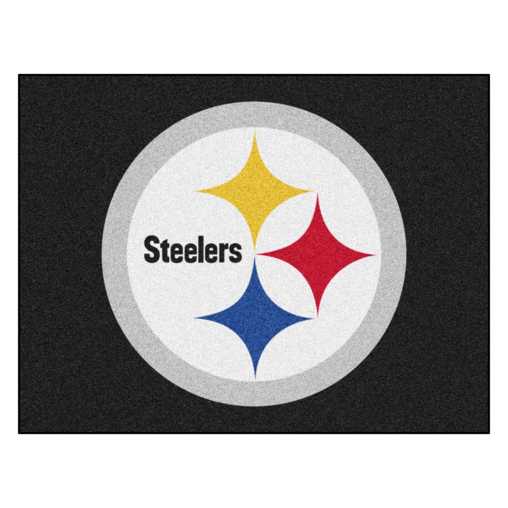 Fanmats Pittsburgh Steelers Football Rug 22in.x35in.