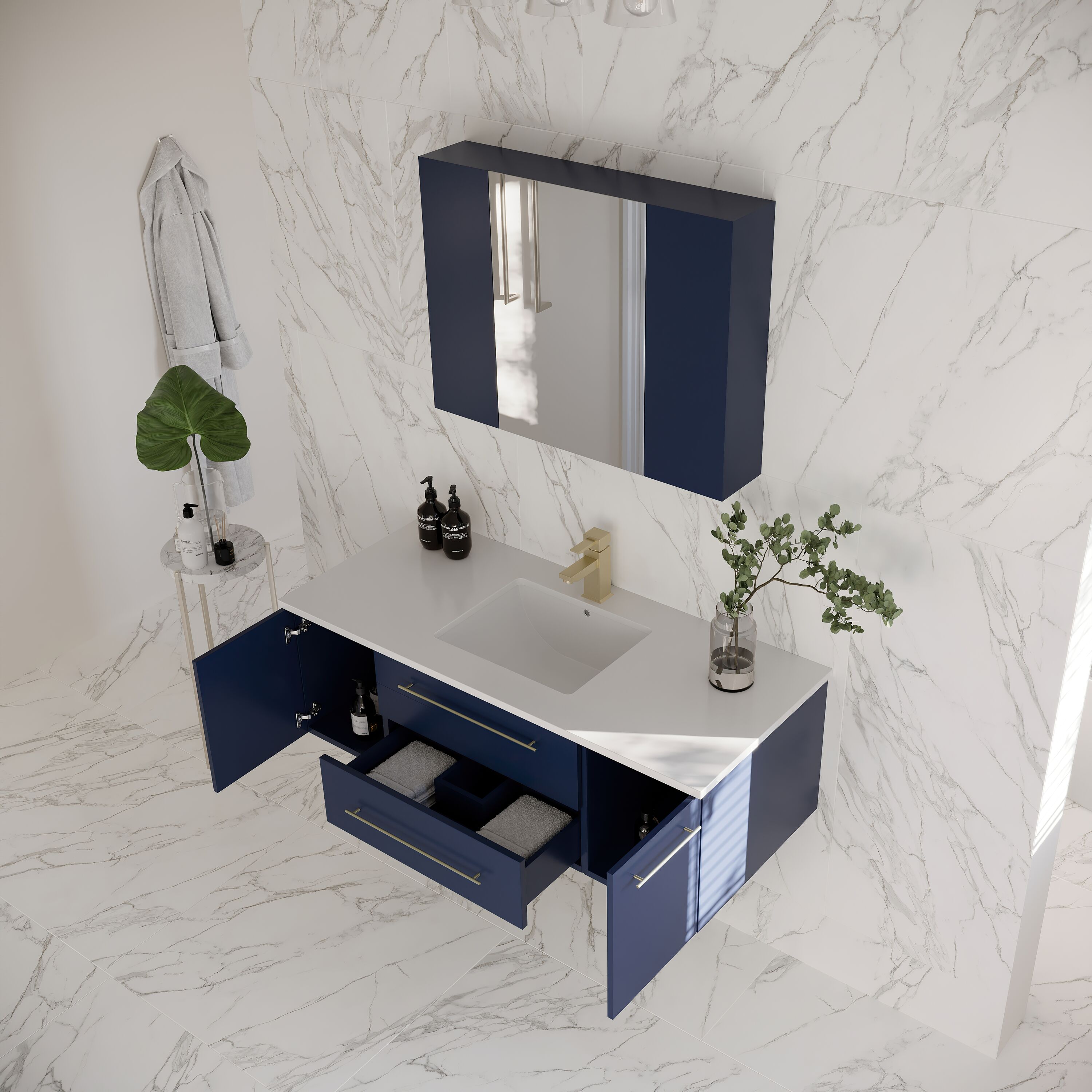 Fresca FVN6148RBL-UNS Bath-Vanity-Combo - View #3