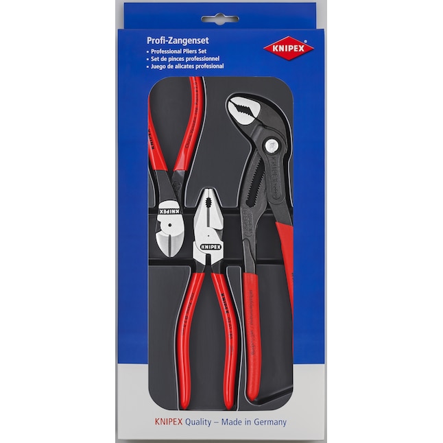 KNIPEX 3-Pack Assorted Pliers with Hard Case in the Plier Sets