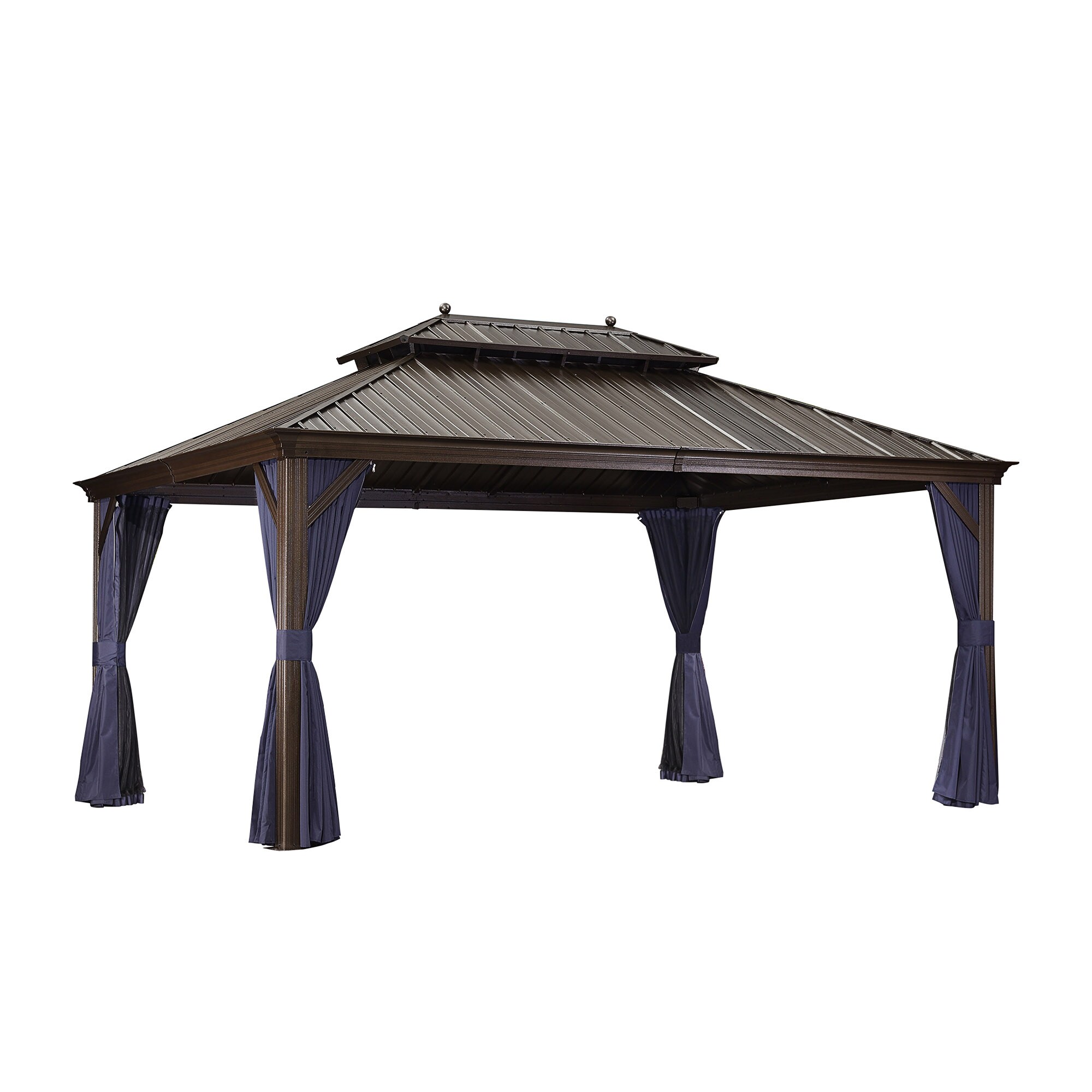 PURPLE LEAF LSMHS1216NB-H Wood-Resin-Gazebos - View #2
