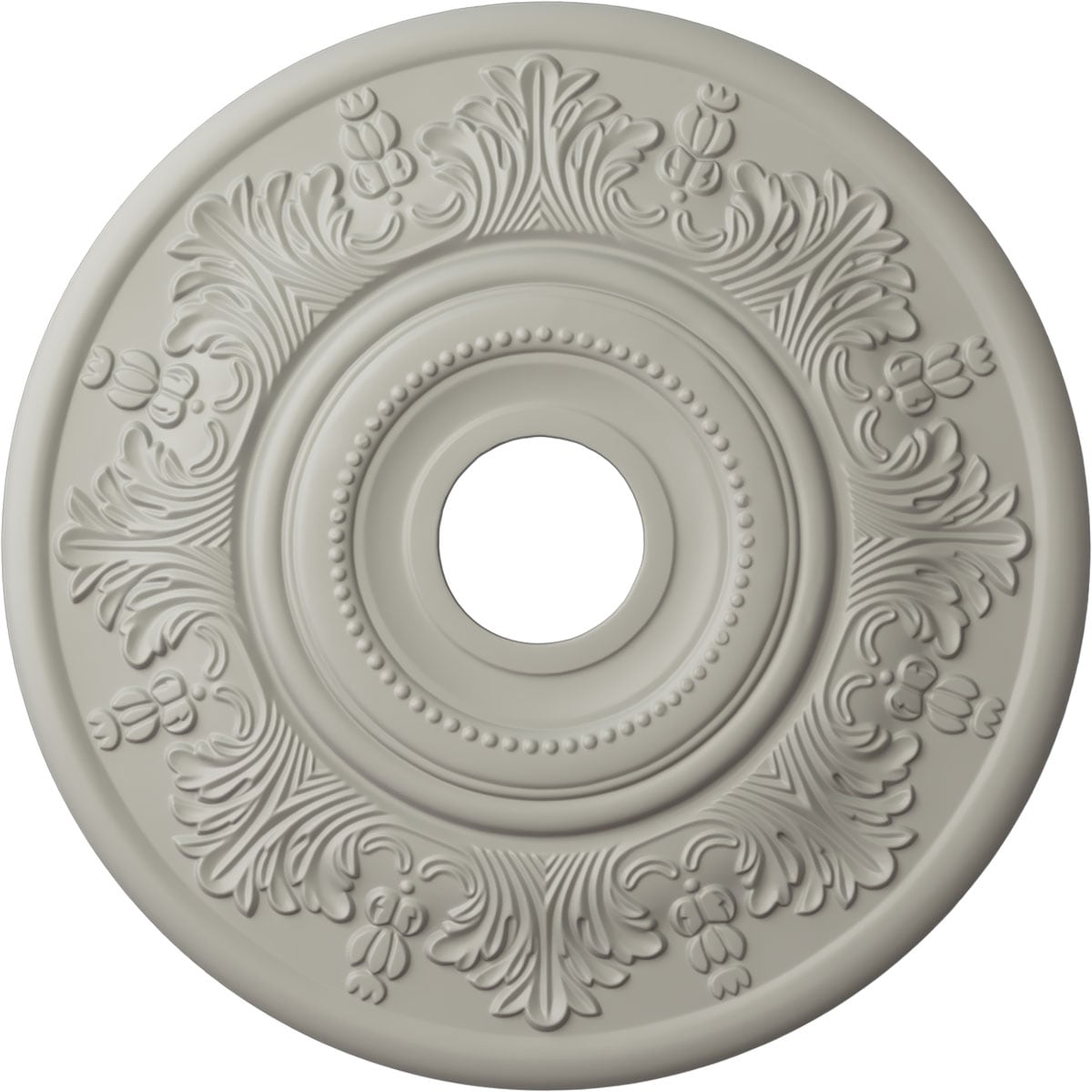 Ekena Millwork CM20VIPCF Vienna 20-in W x 20-in L Painted Pot Of Cream Polyurethane Whole Ceiling Medallion