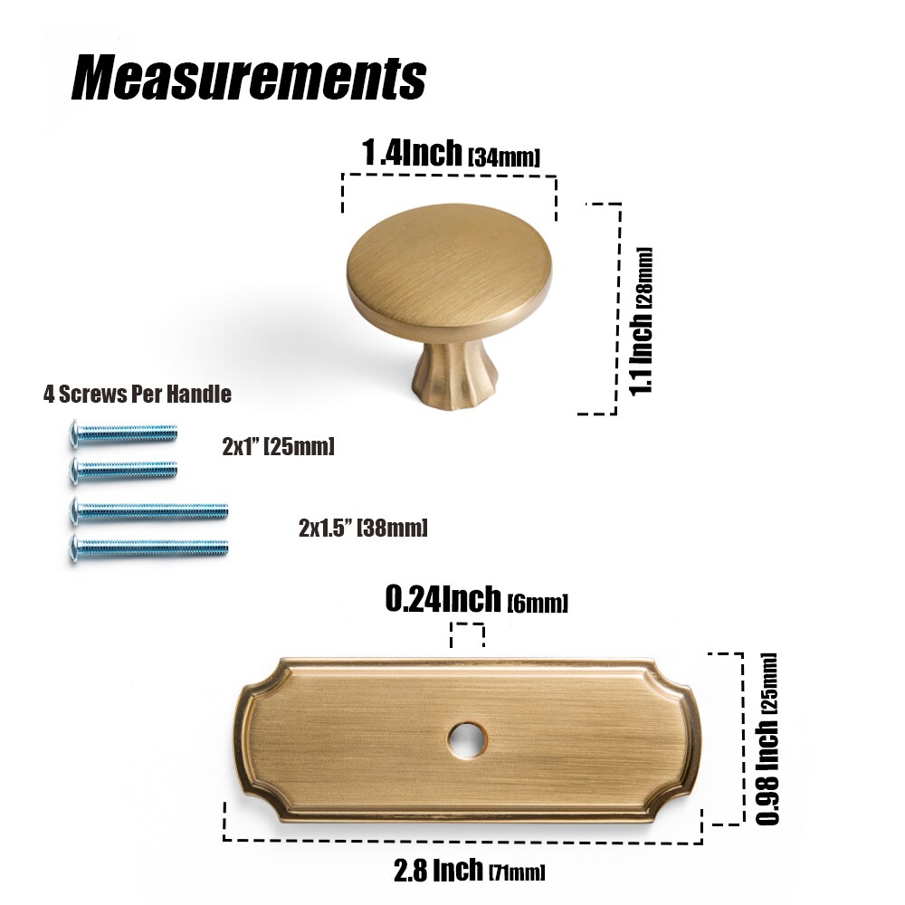 Miaokesen 1011UBR-DK-DP23293 Cabinet-Knobs - View #2