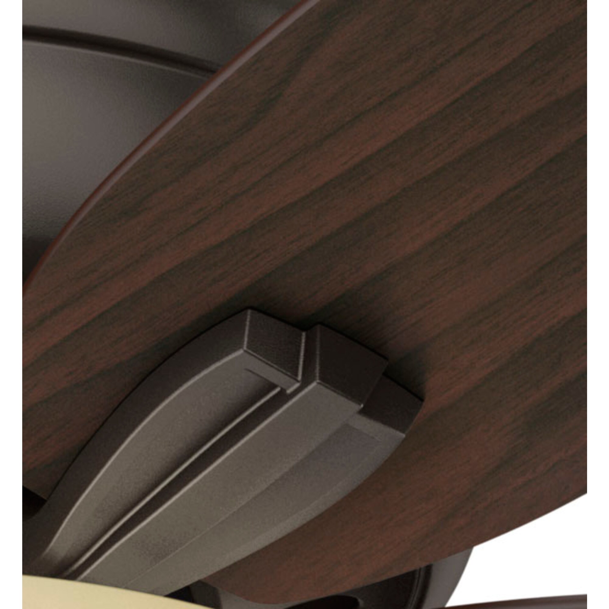 42" Bronze Low Profile Ceiling Fan with LED Light and Remote