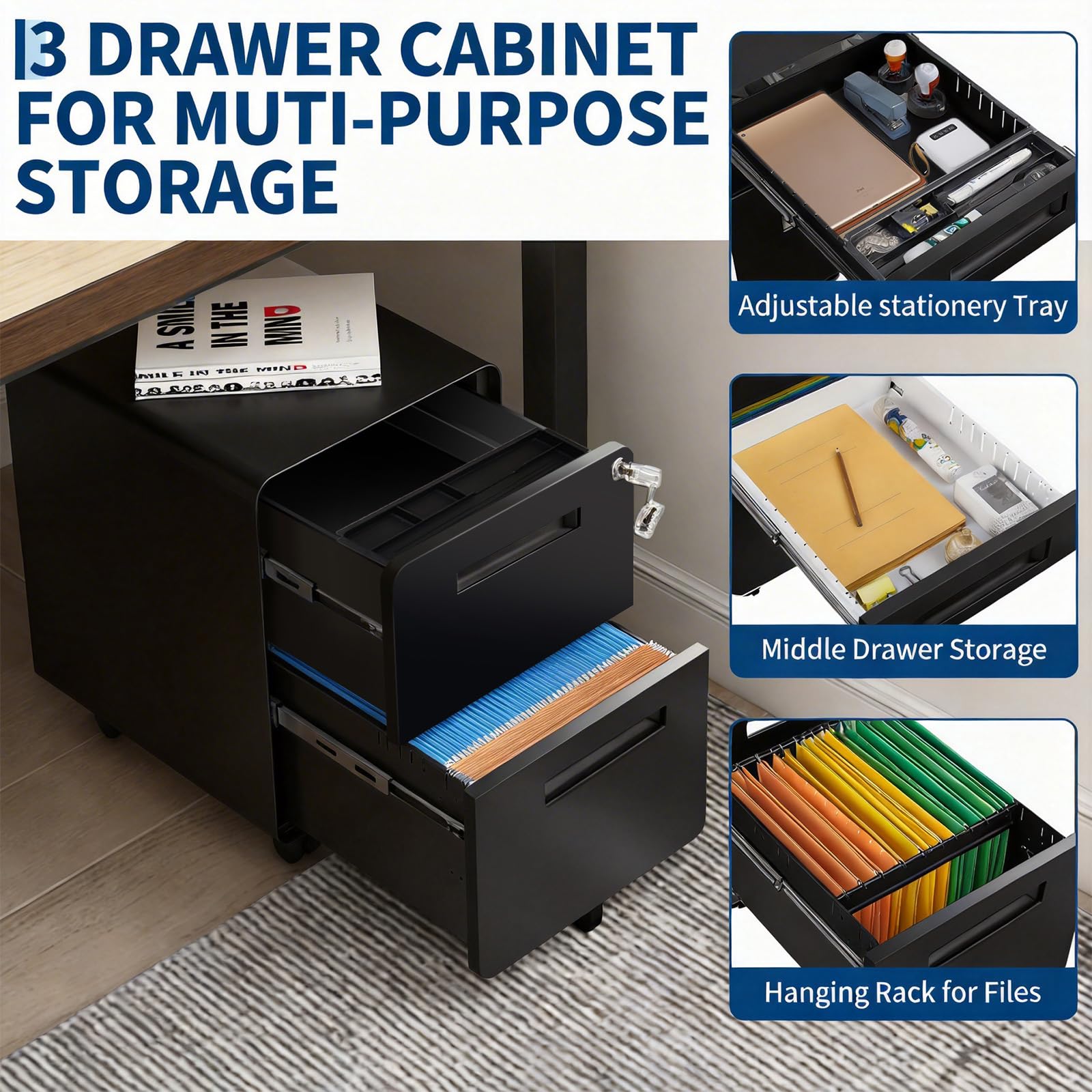 GarveeLife C3HCFICYGOE08RQ Filing-Cabinets - View #3