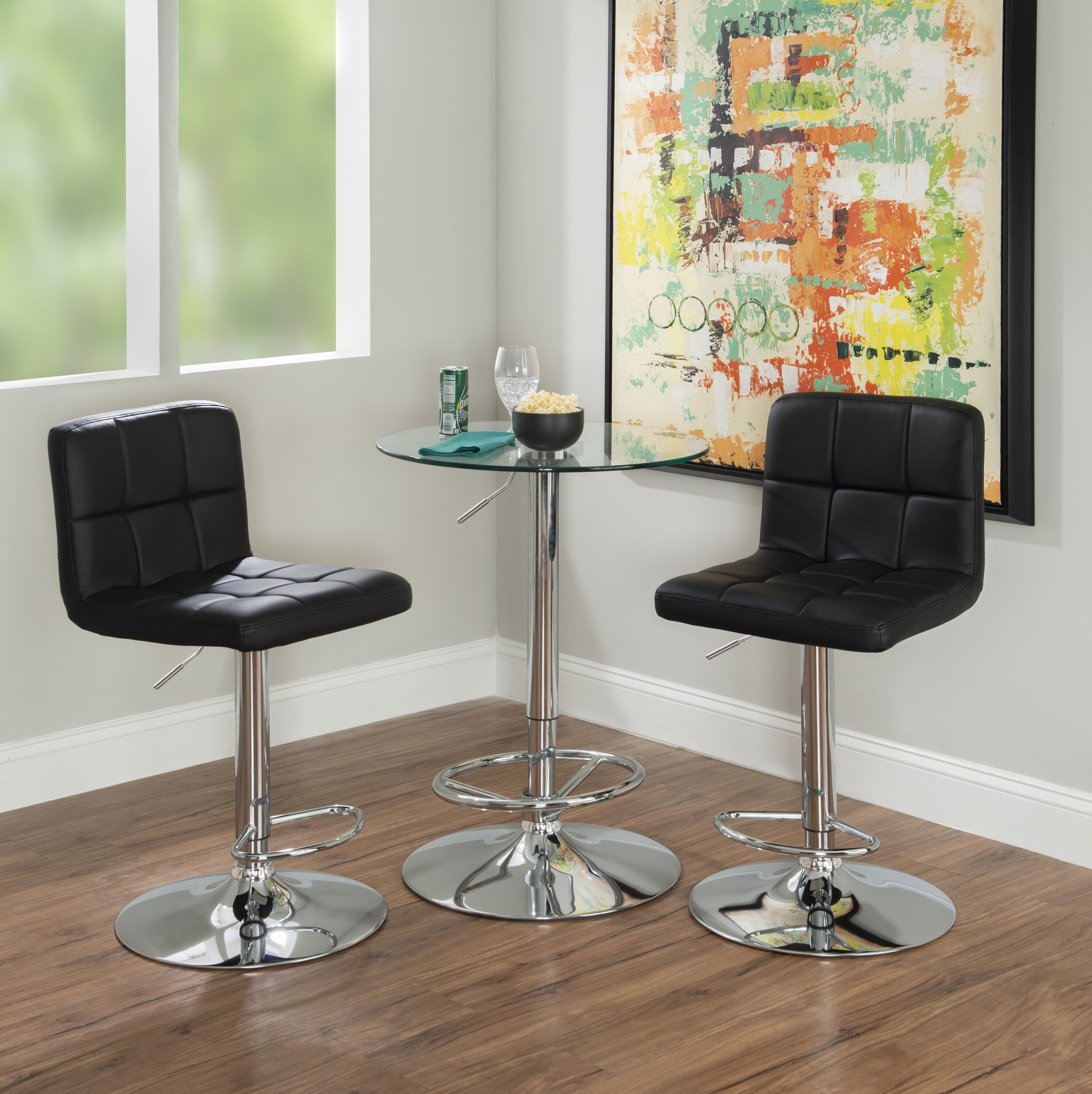 Quilted discount bar stools