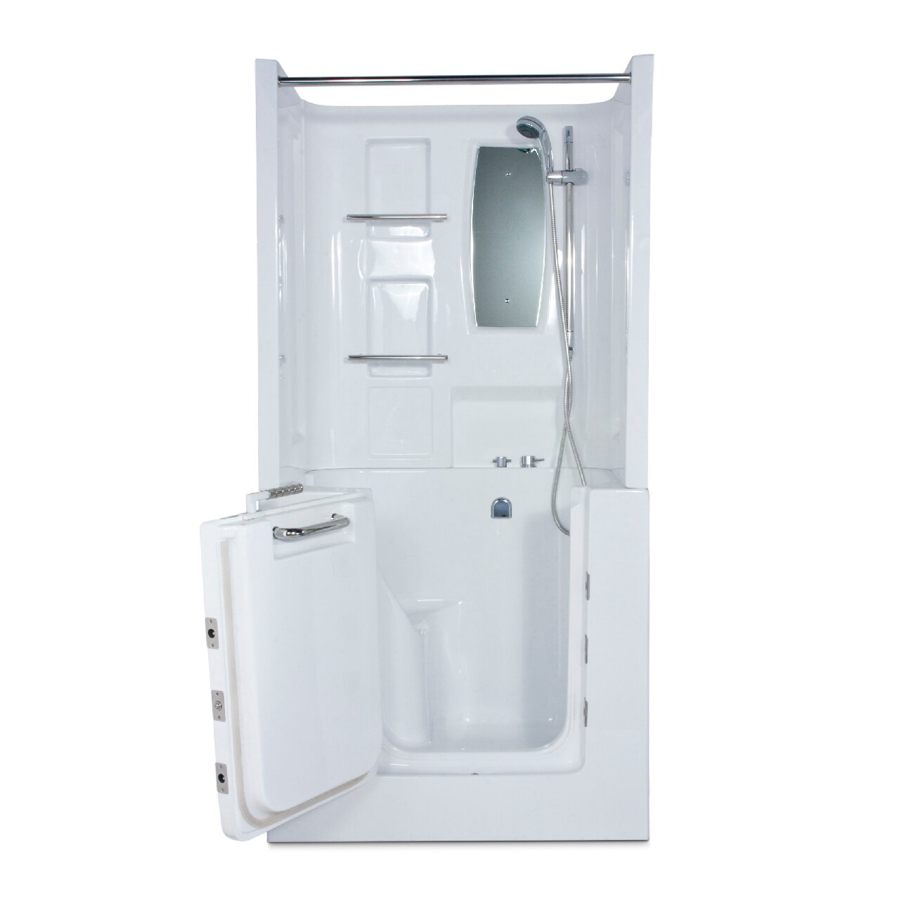Endurance 3140RWH 31-Inches x 40-Inches White Acrylic Rectangular Walk-in Drain ( Right-hand Drain )