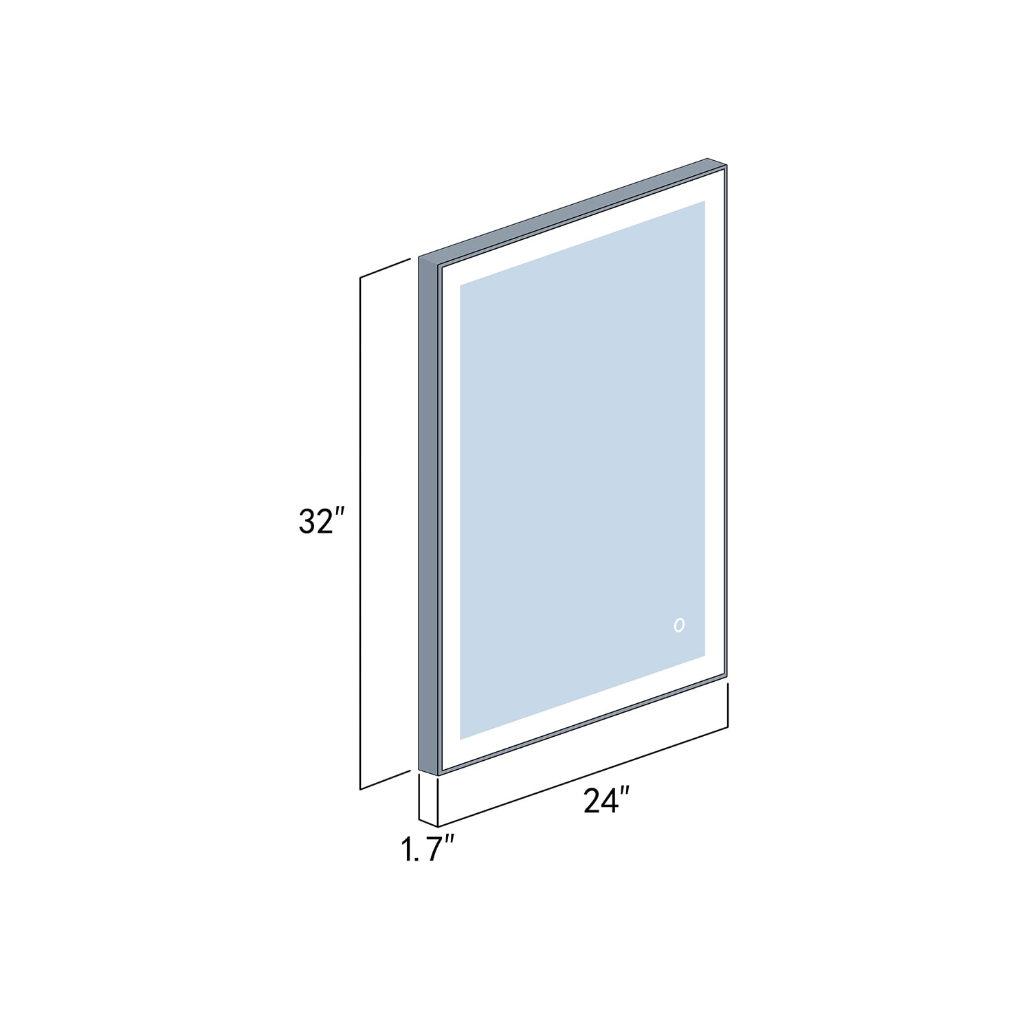 Vinnova 814024R-LED-GF Framed-Bath-Mirrors - View #9