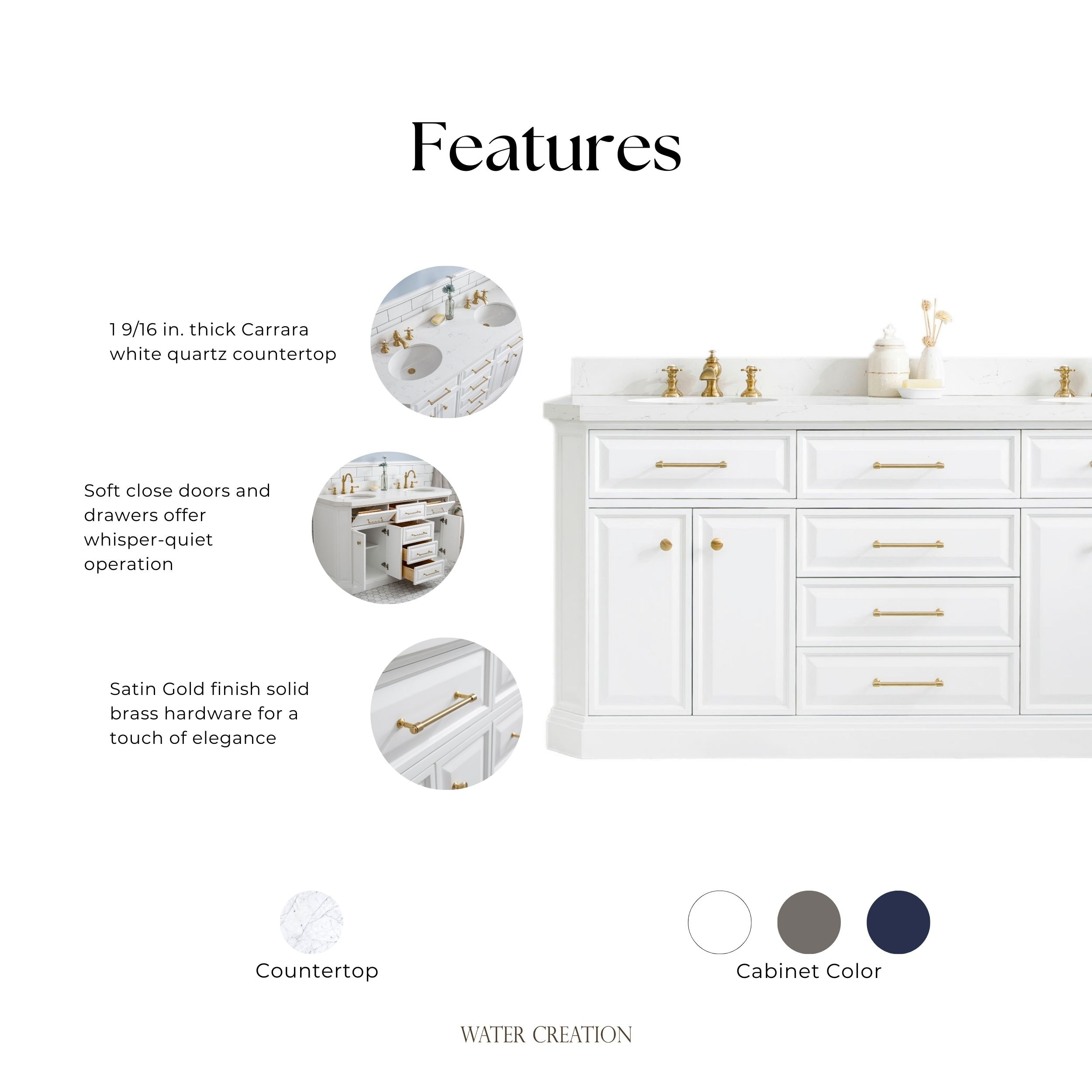 Water Creation PA72A-0600PW Bath-Vanity-Combo - View #10