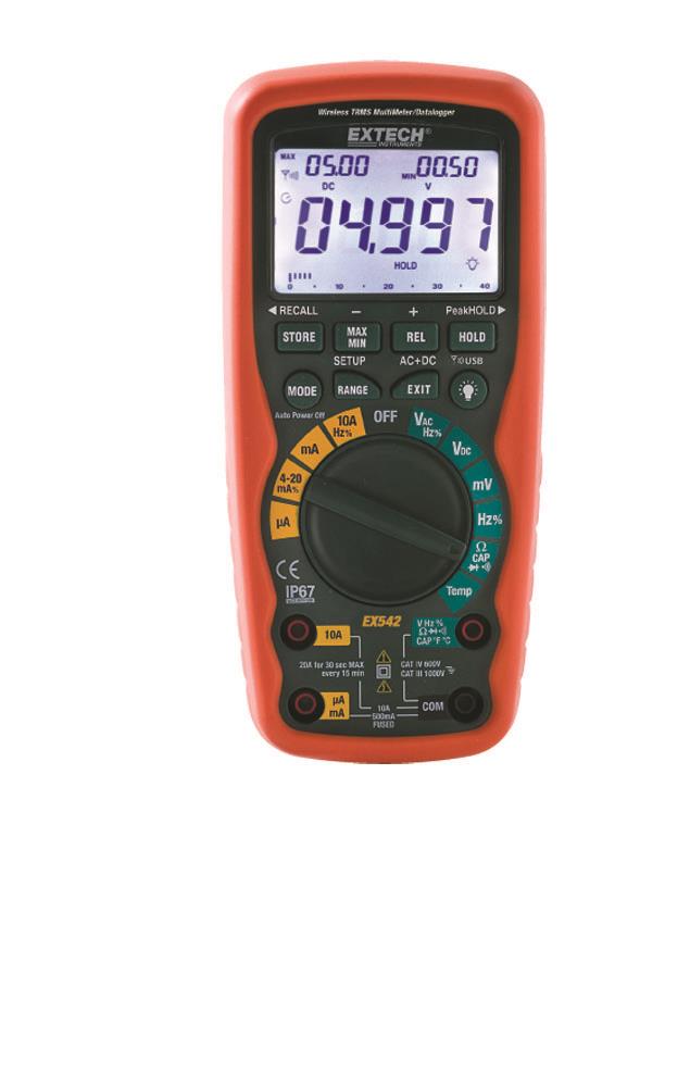 Extech EX542 Digital Display Multimeter Up To 1,000-Volt