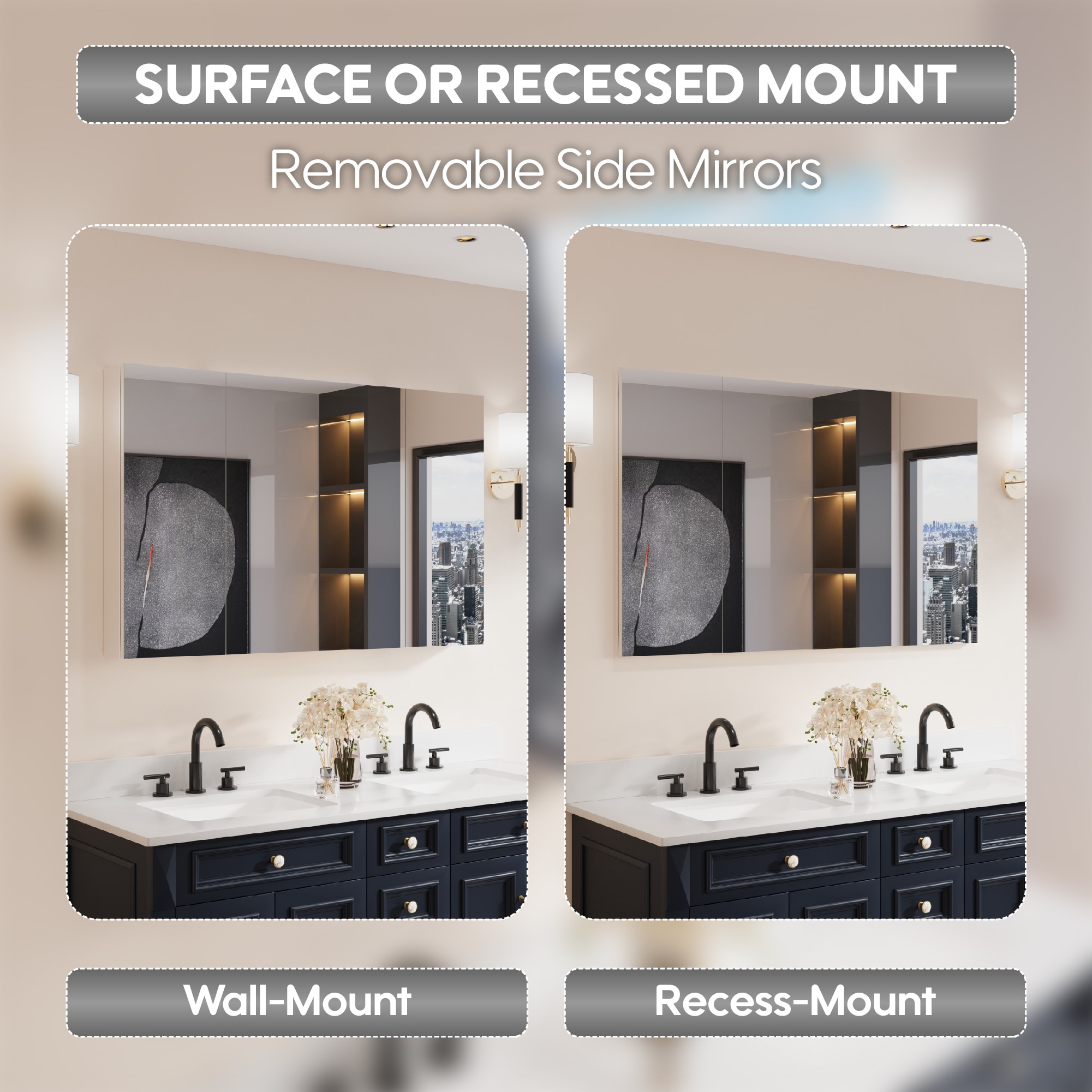 Forclover MRW-JG4430R Bathroom-Medicine-Cabinets - View #6