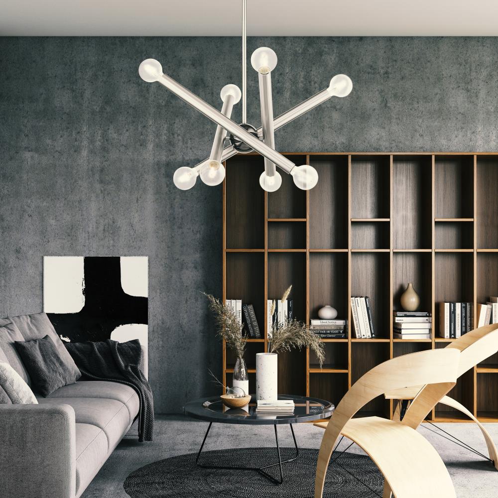 Stafford 8-Light Brushed Nickel Sputnik Chandelier