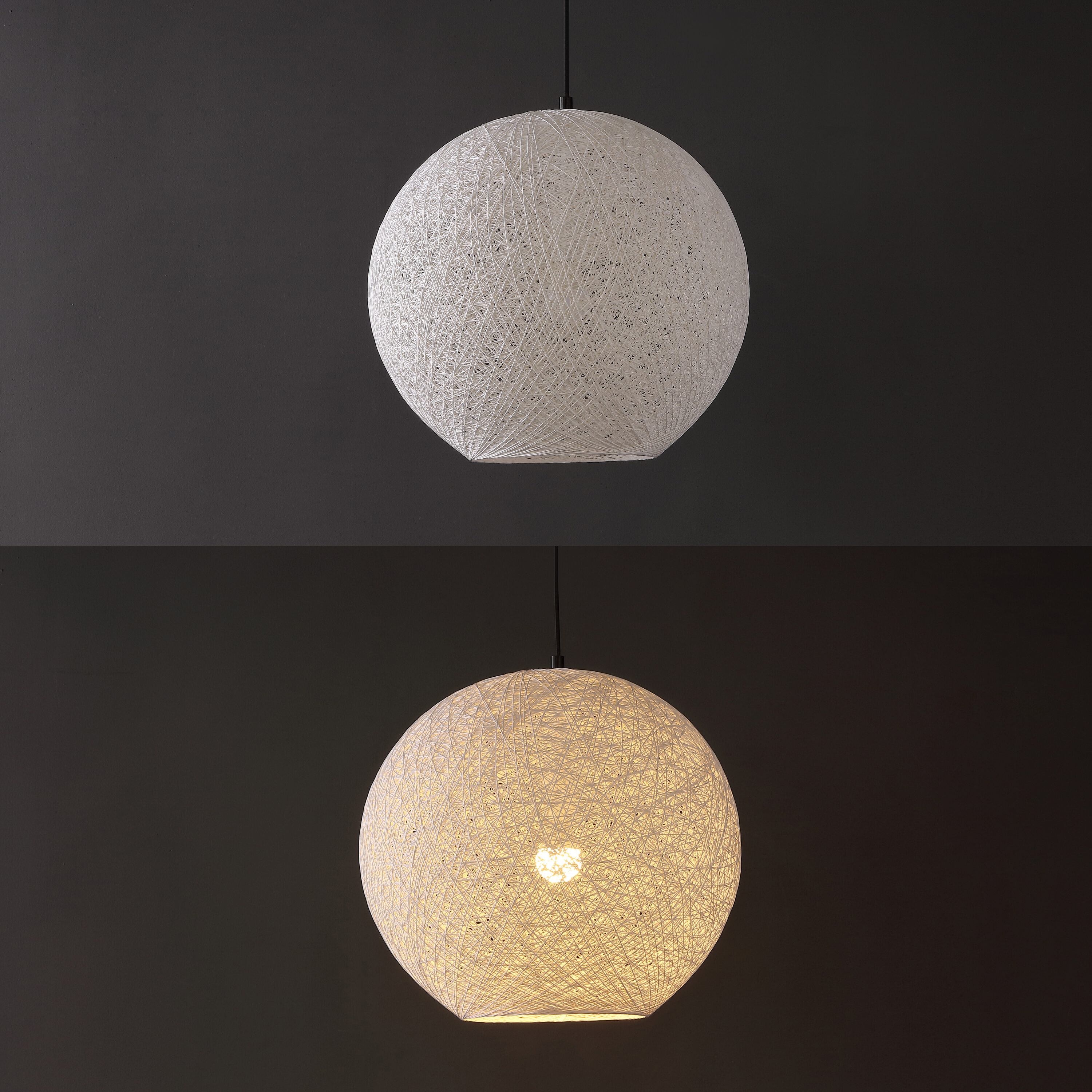 Lacey 19.5" White Bohemian Globe LED Pendant Light