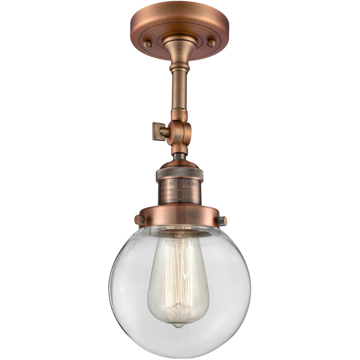 Innovations Lighting 1354407 201F-AC-G202-6-LED Franklin Restoration Beacon