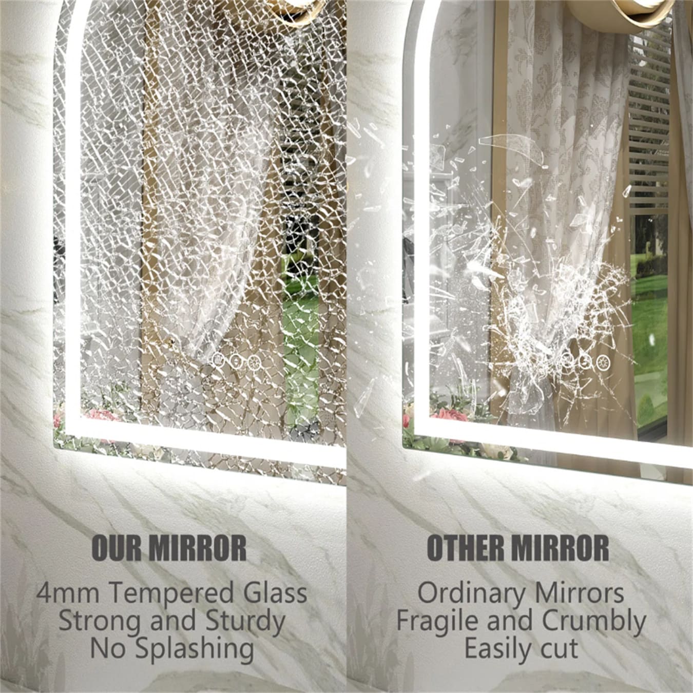 KIOTEE L070J-7096 Framed-Bath-Mirrors - View #3
