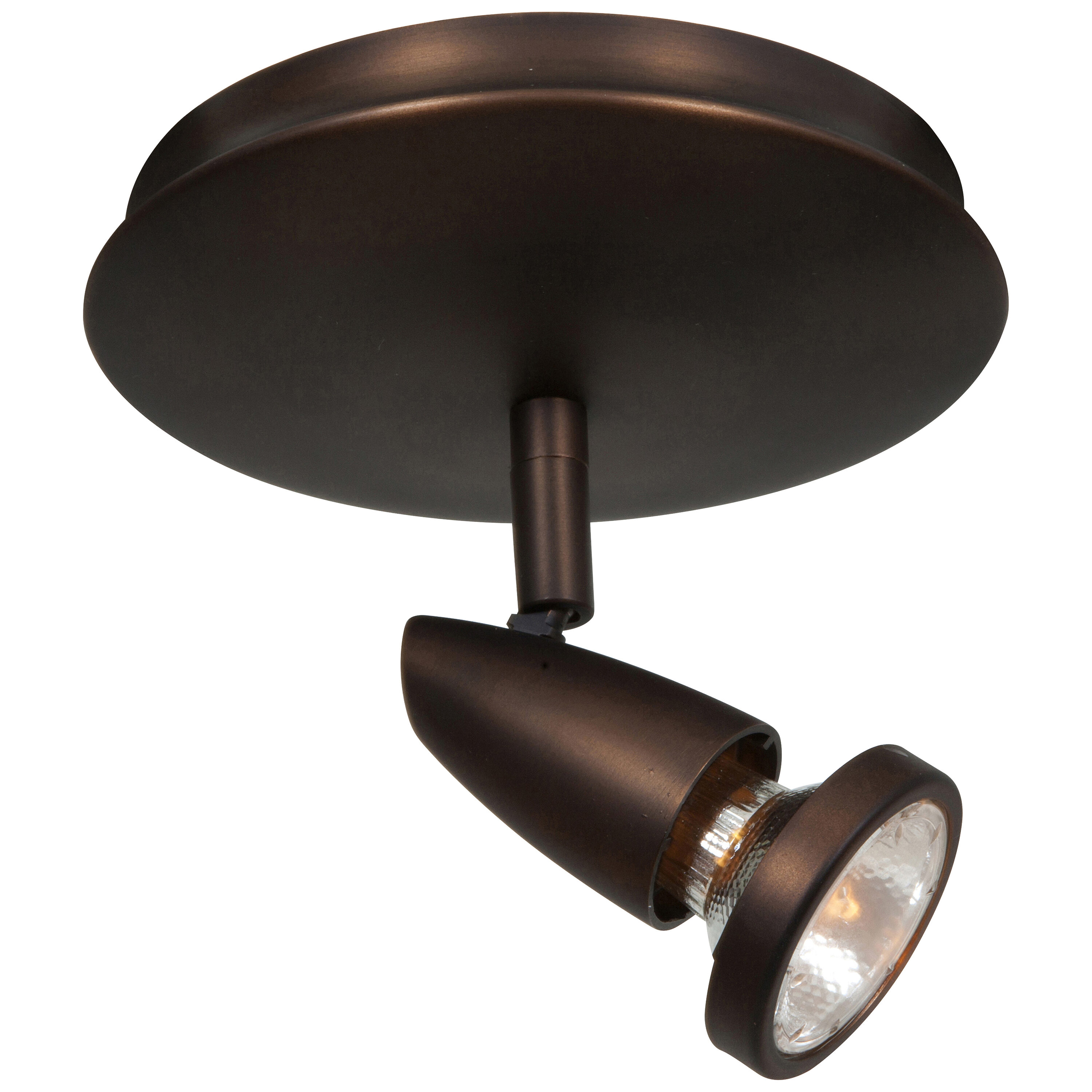 Access Lighting 52220LEDDLP-BRZ Mirage 1 -Light 6-in Gloss Bronze Integrated LED Flush Mount Light